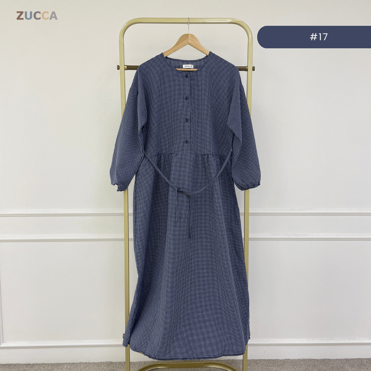ZUCCA EMILIA GATHERED WAIST MAXI DRESS - MA181