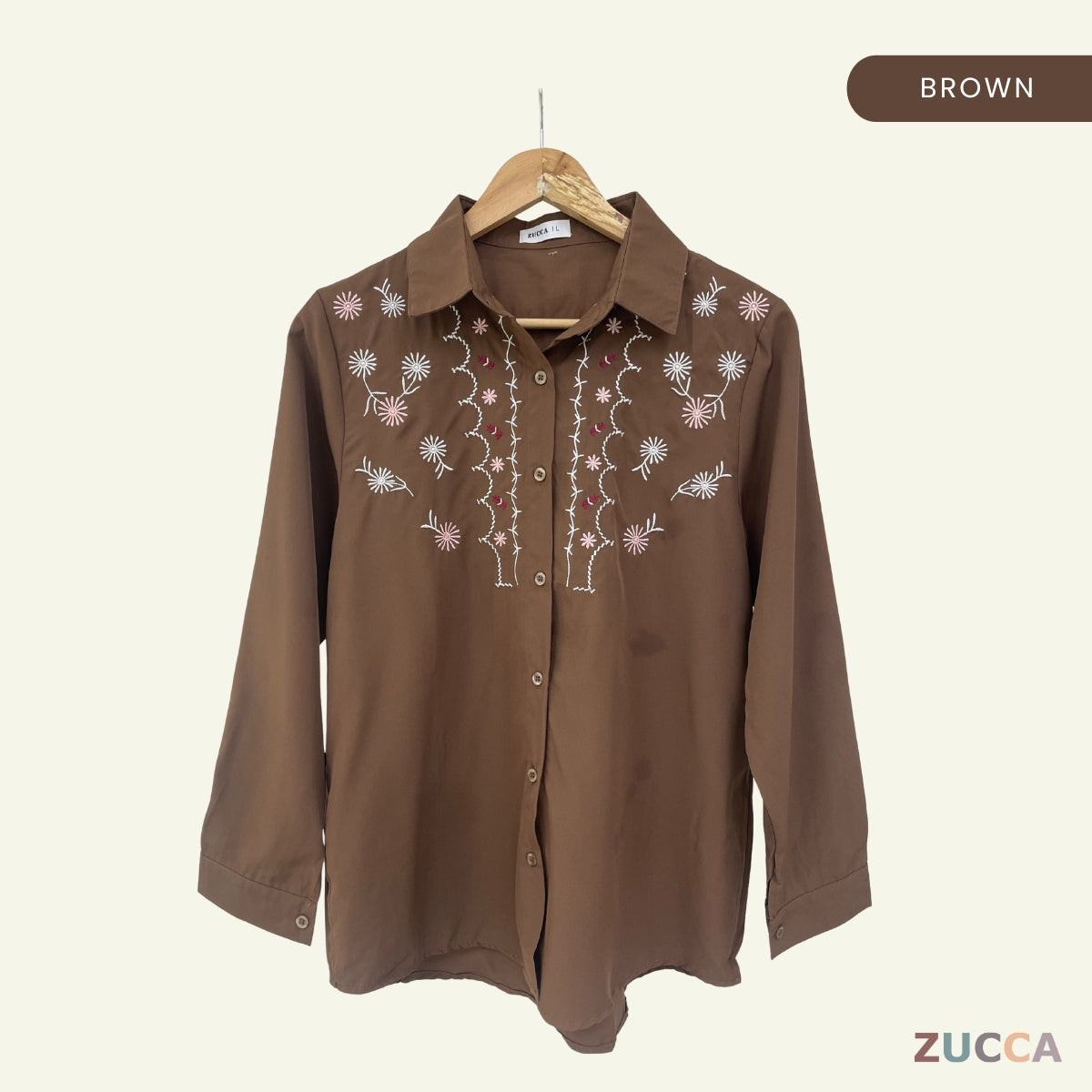 ZUCCA ALYANI BLAUS WANITA SULAMAN BUNGA - DM243 BAJU WANITA