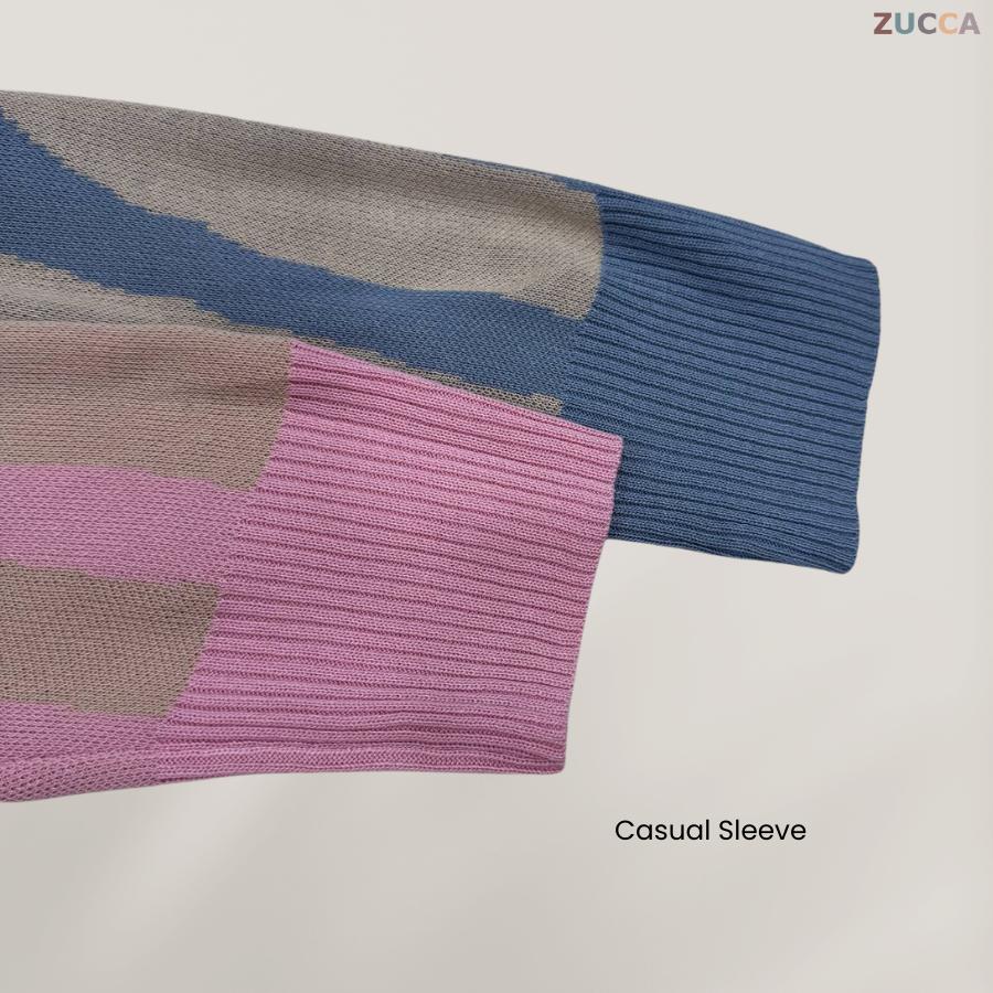 ZUCCA HENRY KOREA STYLE BAGGY COMFY KNITWEAR LABUH - DM190 SWEARSHIRT