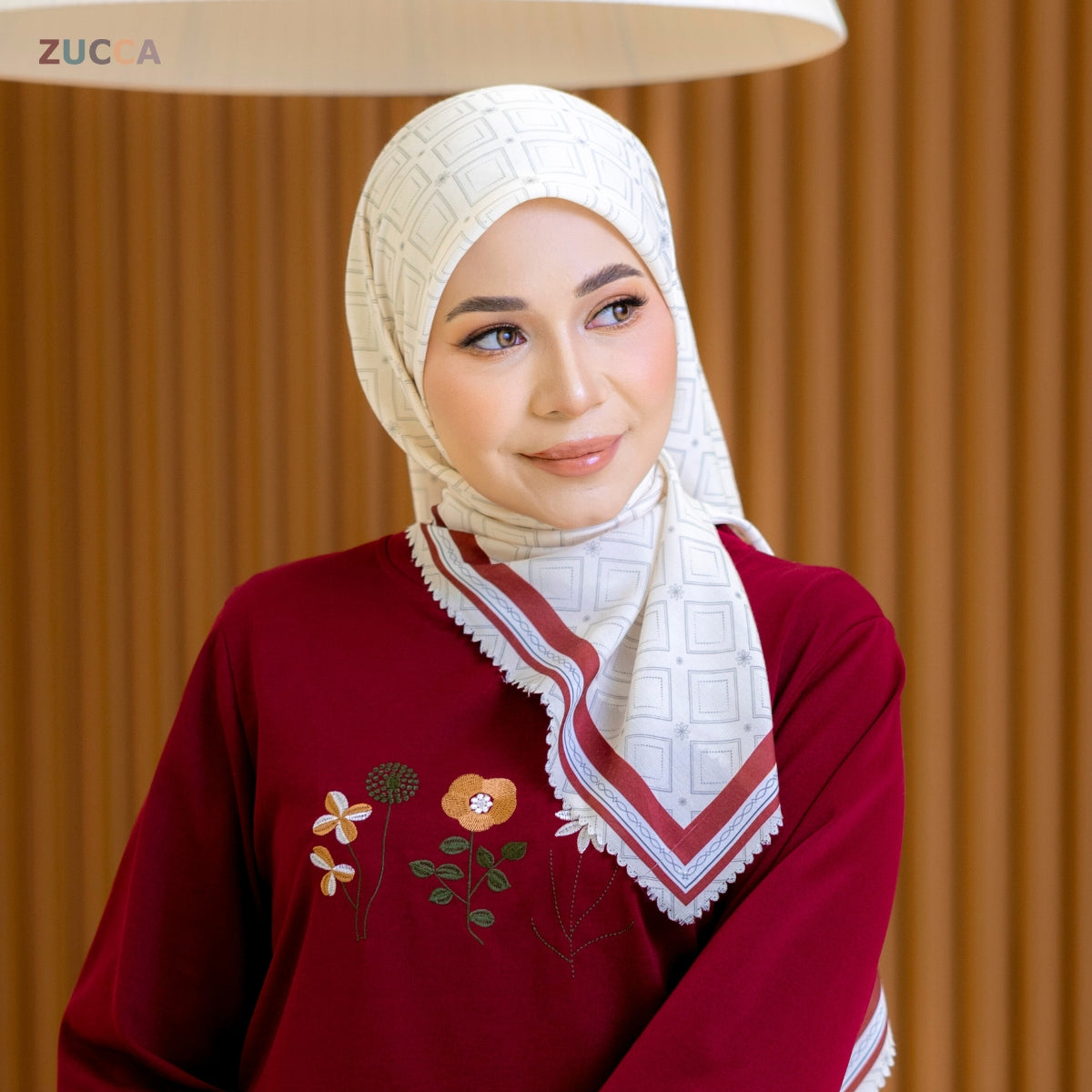 JULIANA HIJAB BAWAL FLORAL PRINTED VOILE - PSTU001