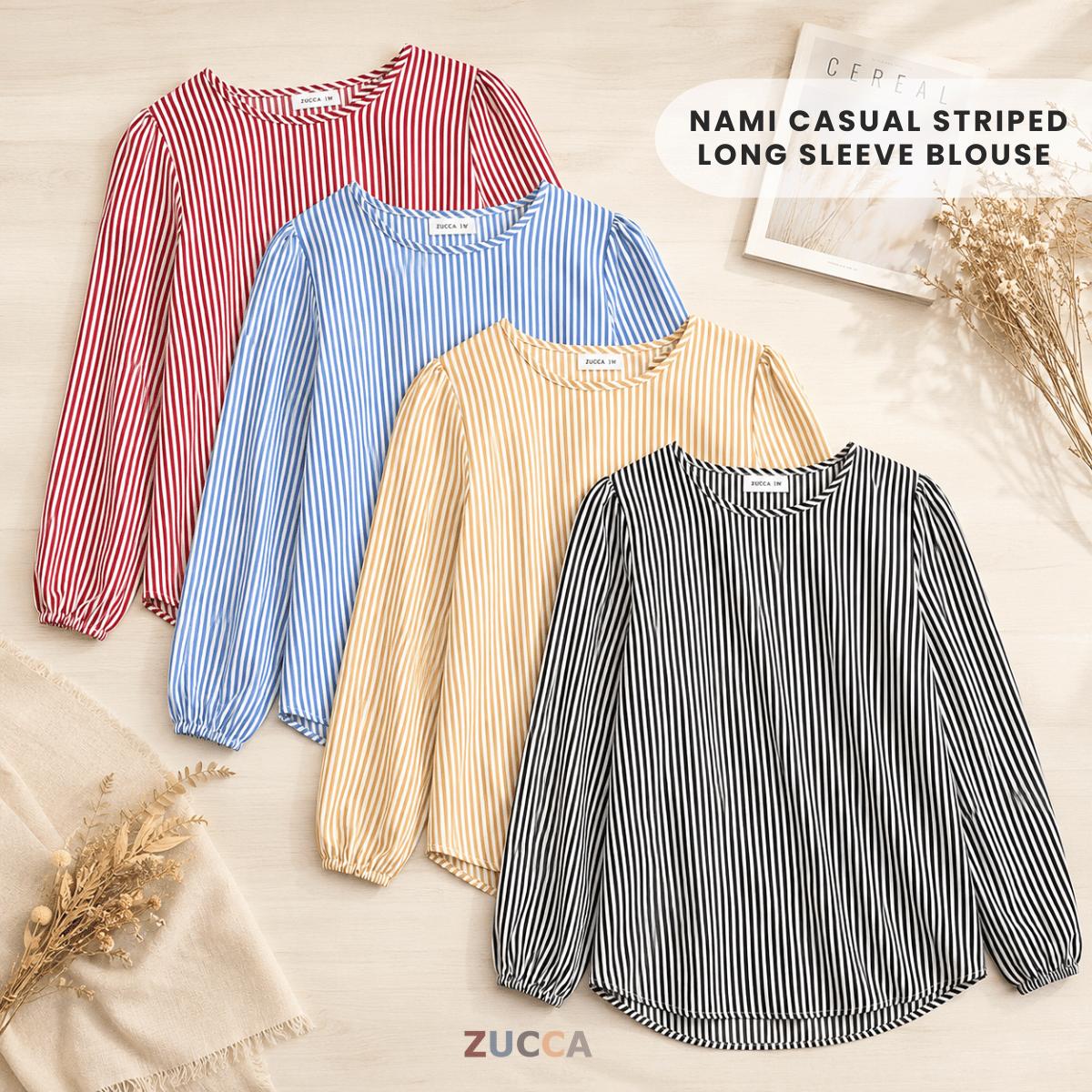ZUCCA NAMI COTTON STRIPE WOMEN BLOUSE - MA044