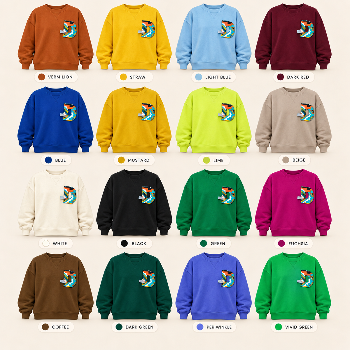 ZUCCA ELAIKA CASUAL WOMEN SWEATSHIRT LONG SLEEVE - MAC1029 (SW296)
