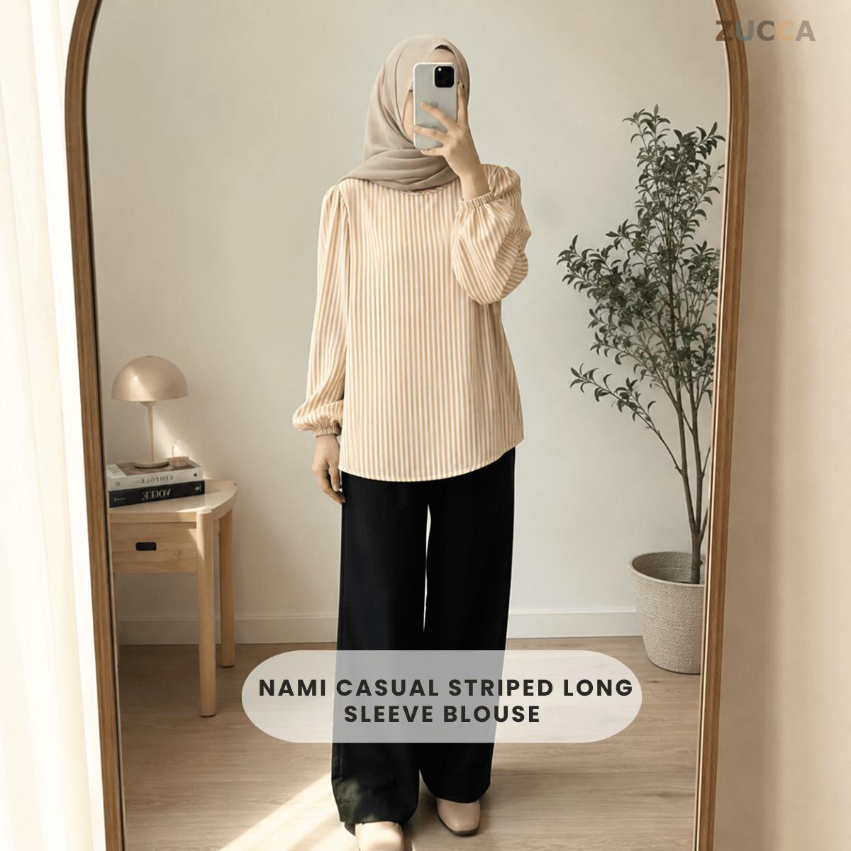 ZUCCA NAMI COTTON STRIPE WOMEN BLOUSE - MA044