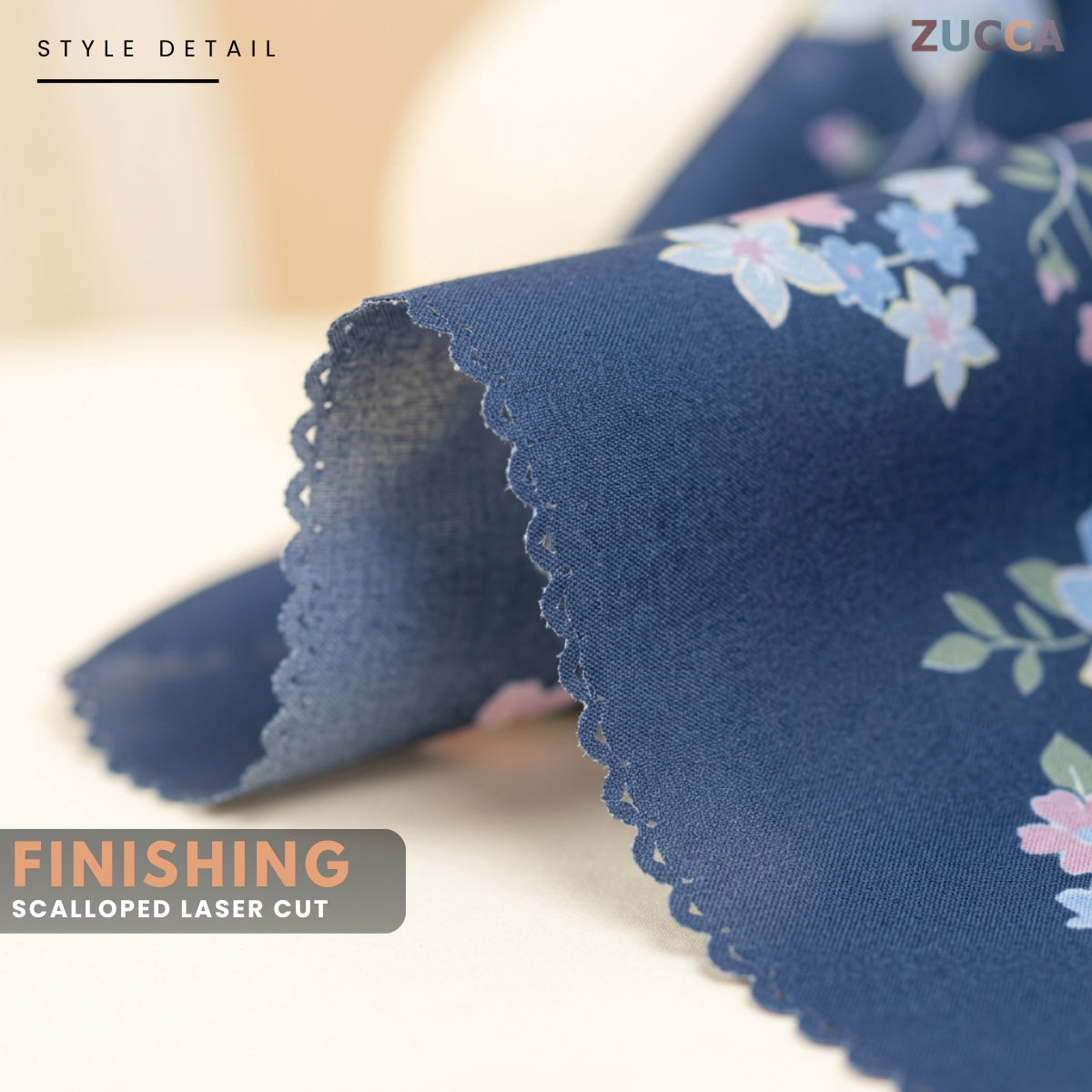 JULIANA HIJAB BAWAL FLORAL PRINTED VOILE - PSTU001