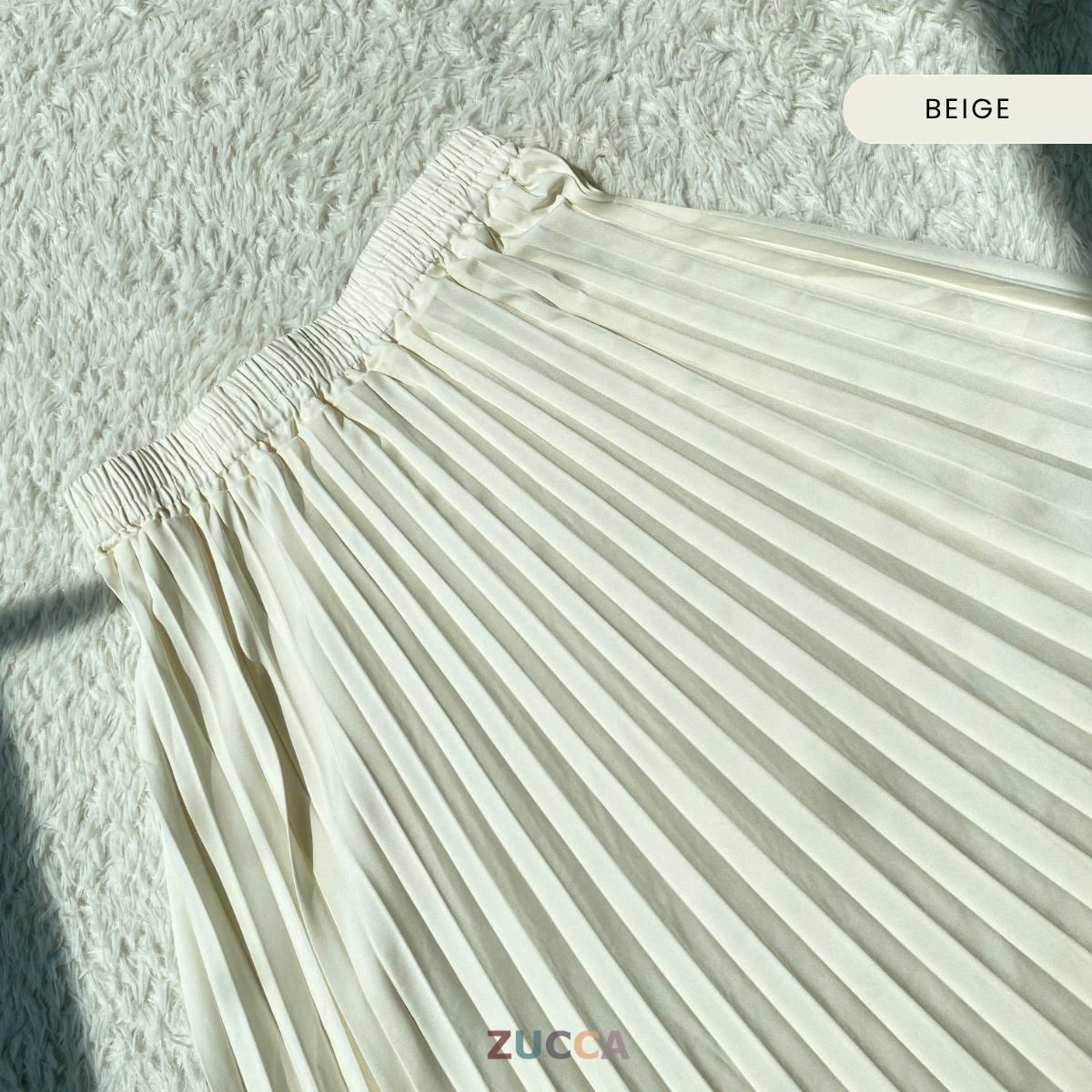 ZUCCA HANEE FLOWY PLEATED MAXI SKIRT - MA061