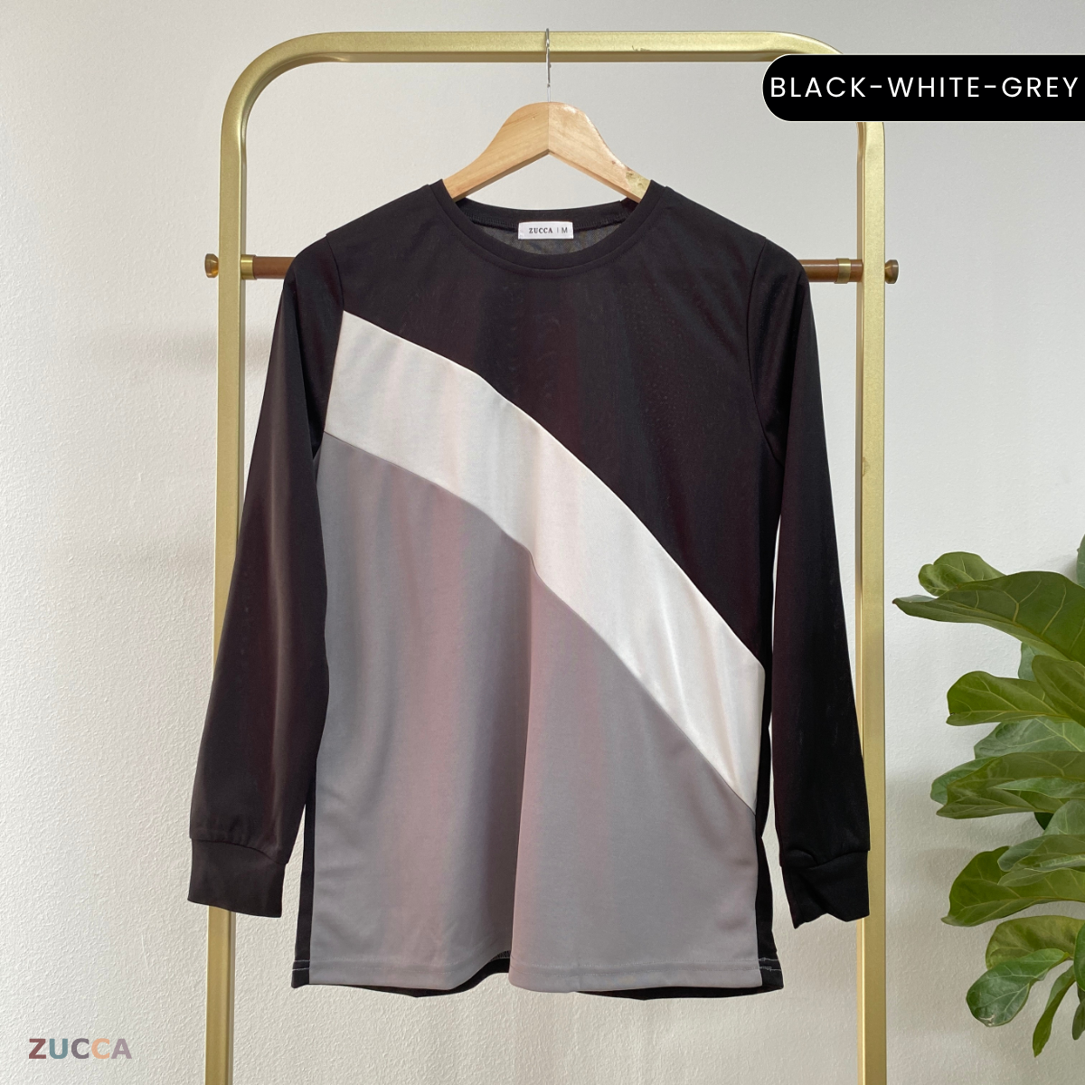 ZUCCA KERRY COLOURBLOCK WOMEN CASUAL BLOUSE - MA021