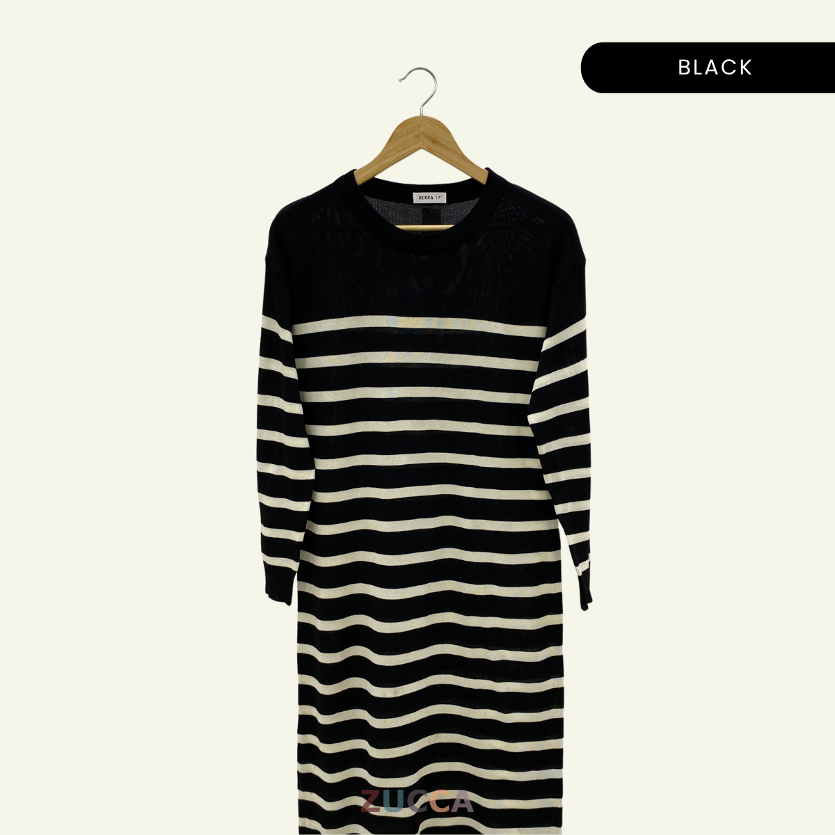 ZUCCA HAURA KNITWEAR DRESS STRIPE WOMEN - DM226 KOREAN STYLE