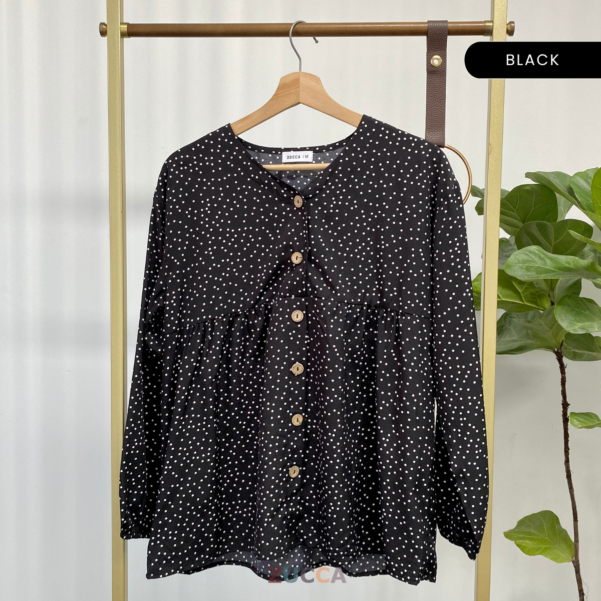 ZUCCA HANINA PRINTED WOMEN BLOUSE - MA042 BAJU WANITA