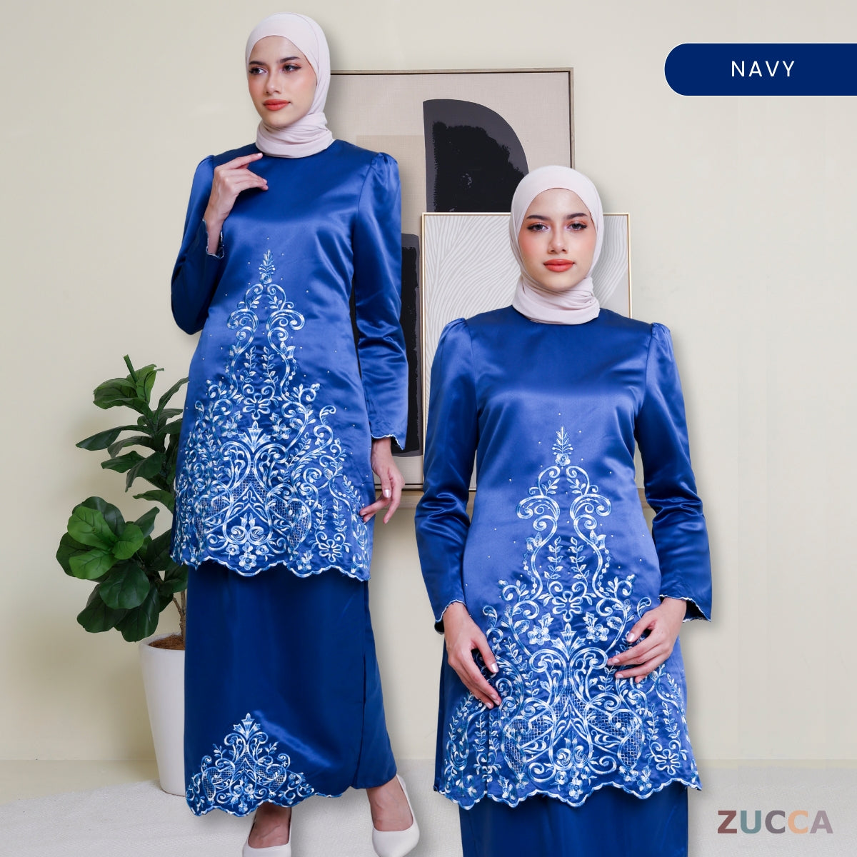 Ratna Kurung Pahang Satin Sulam Ibu Dan Anak - PL002 PL002A