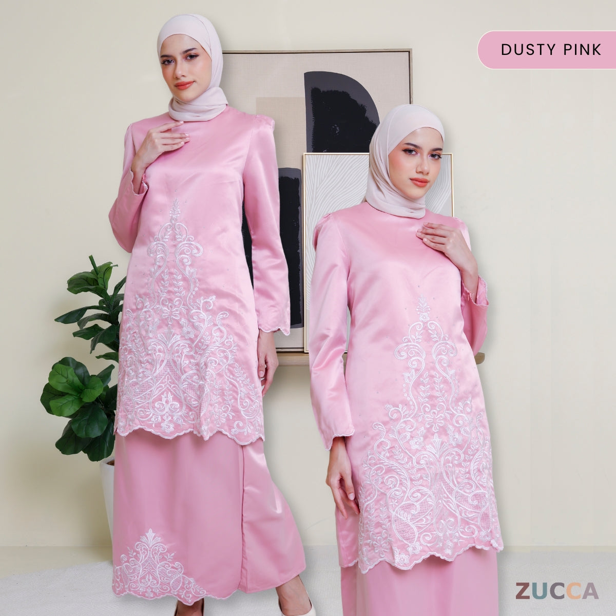 Ratna Kurung Pahang Satin Sulam Ibu Dan Anak - PL002 PL002A