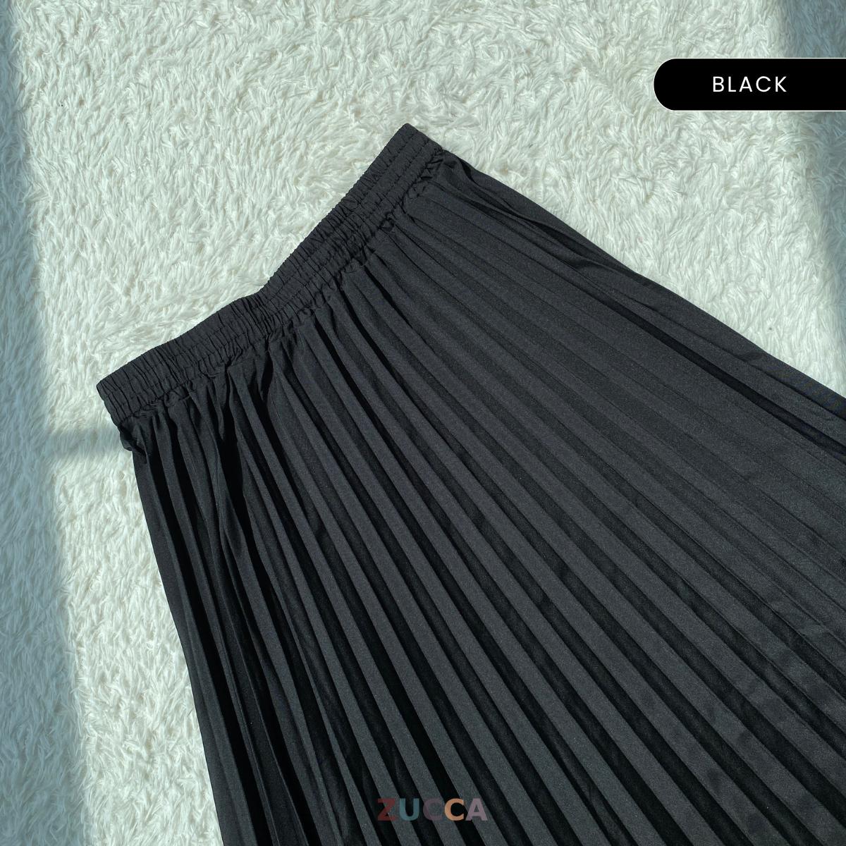 ZUCCA HANEE FLOWY PLEATED MAXI SKIRT - MA061