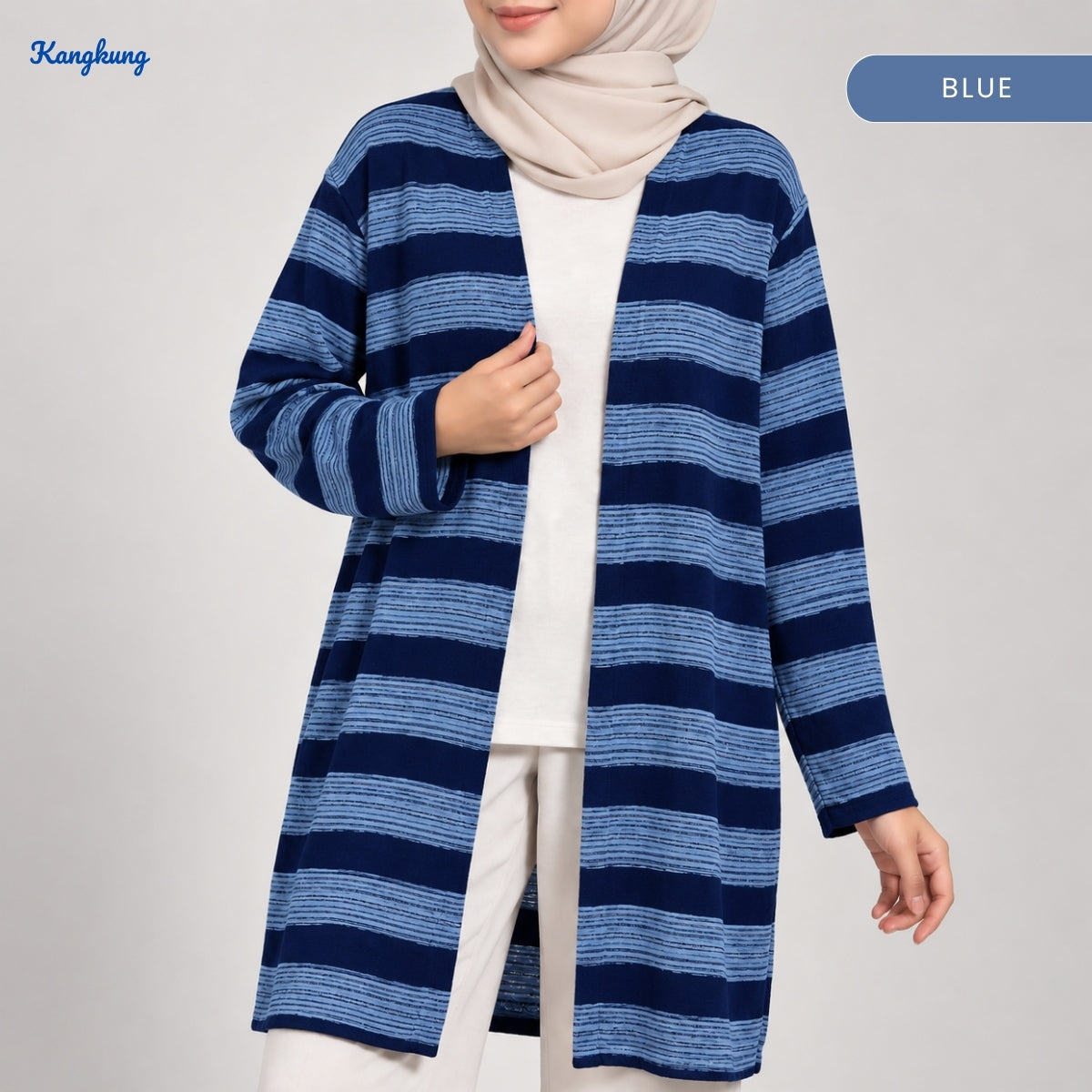 ZUCCA ANNISA CASUAL COMFY OPEN CARDIGAN - KK126
