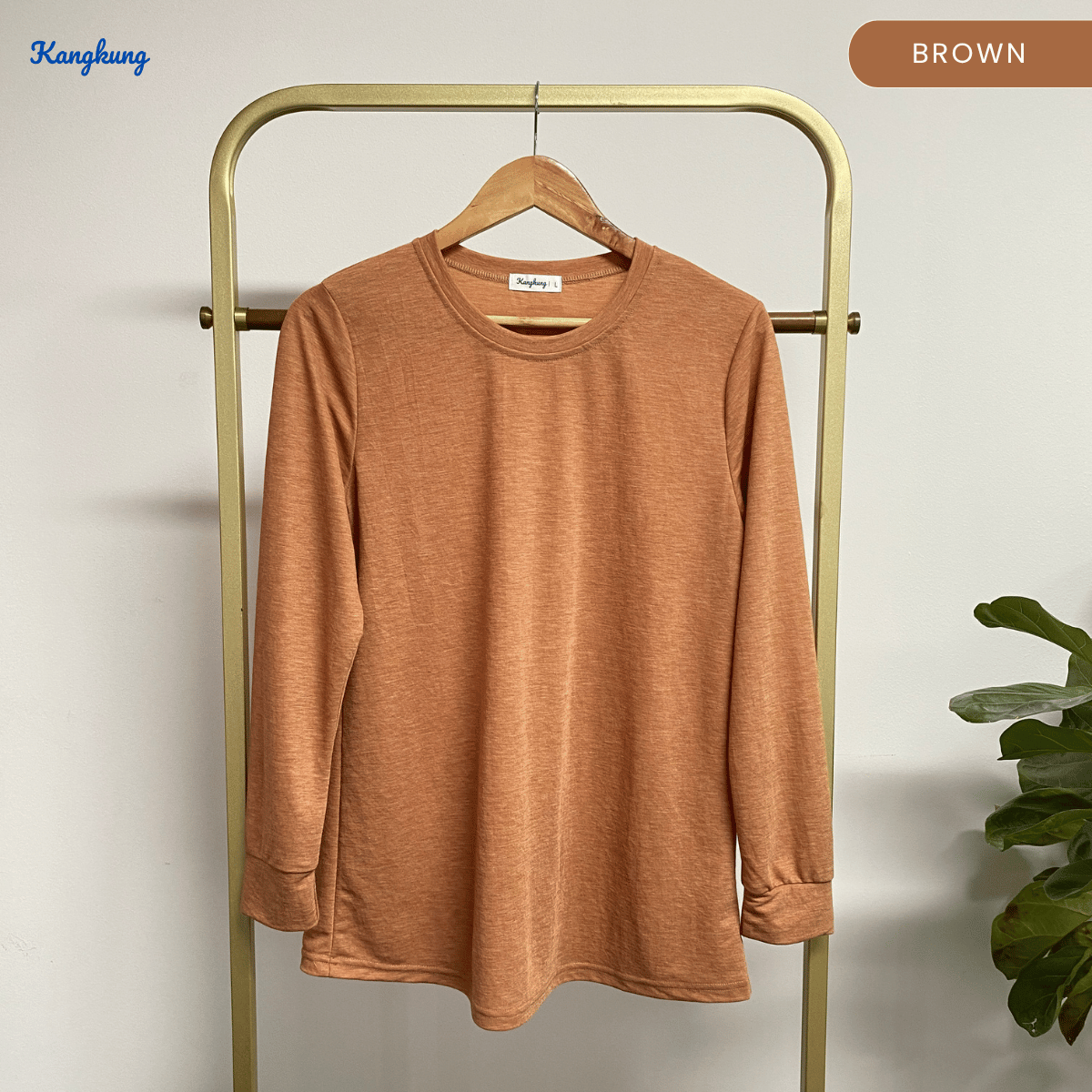 KANGKUNG JESSIE T-SHIRT COTTON WANITA GAYA MODEST SHIRT KASUAL – KK109