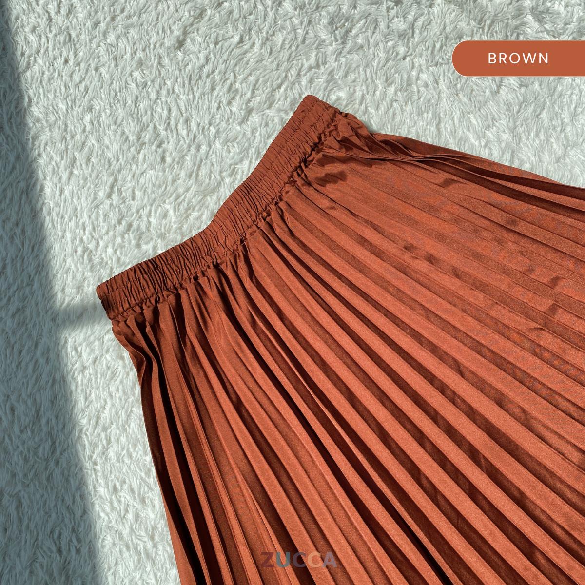 ZUCCA HANEE FLOWY PLEATED MAXI SKIRT - MA061