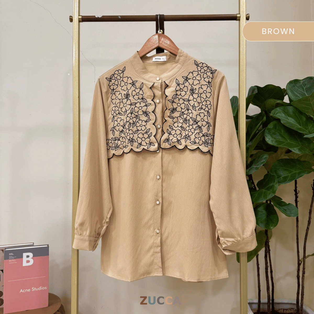 ZUCCA MAIZA CAPE CHEST BLOUSE DENGAN SULAMAN - DM252