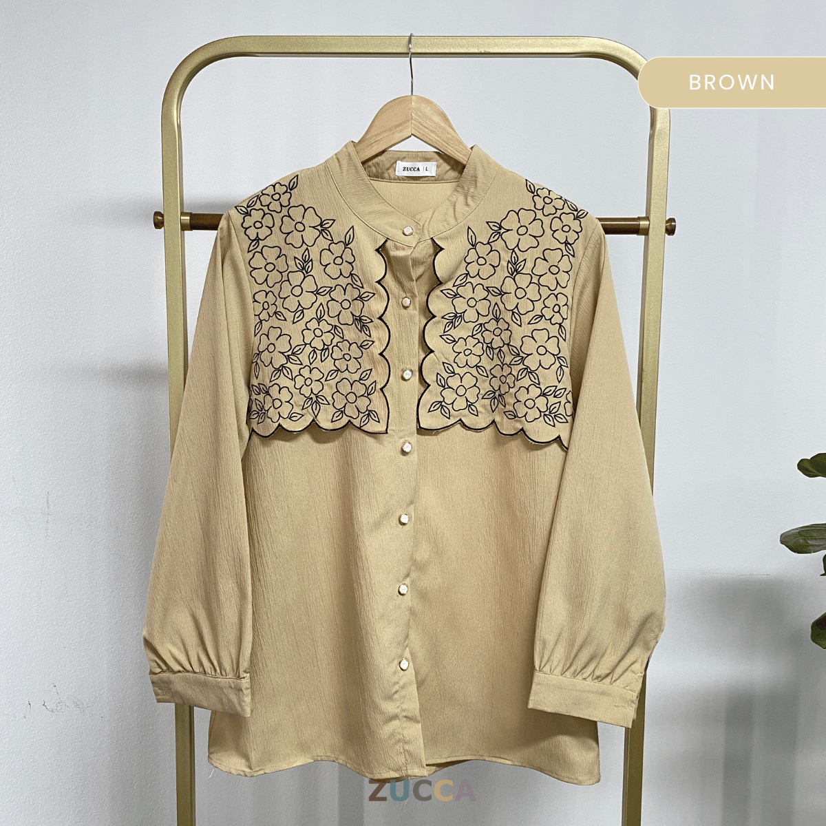 ZUCCA MAIZA CAPE CHEST BLOUSE DENGAN SULAMAN - DM252