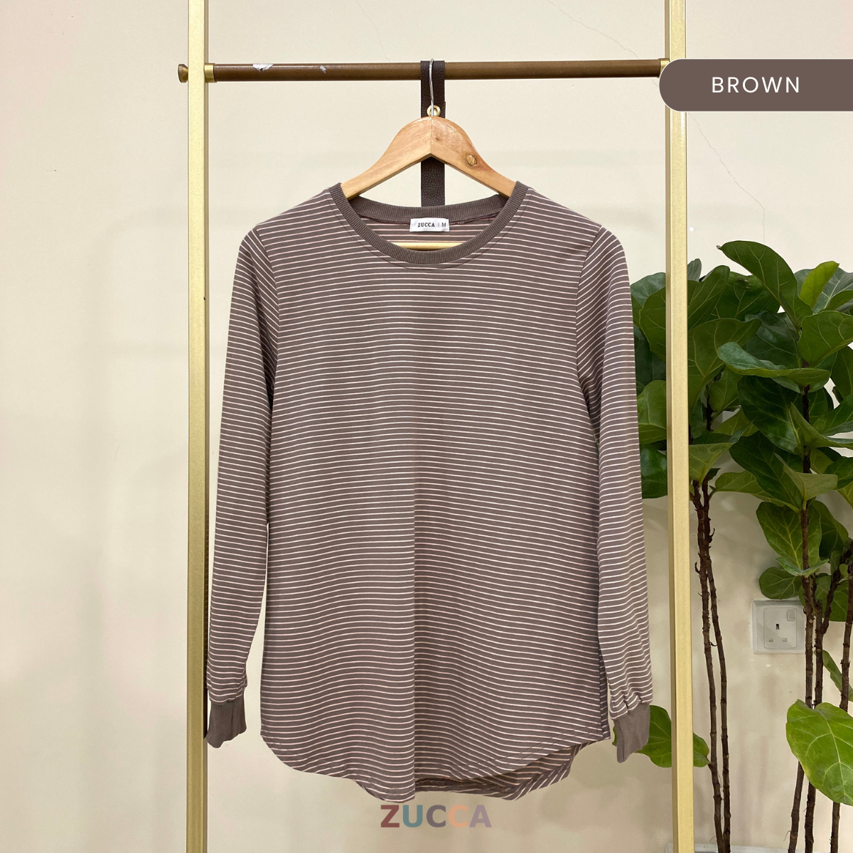 ZUCCA MINAZ STRIPED CASUAL SHIRT BLOUSE - MA025