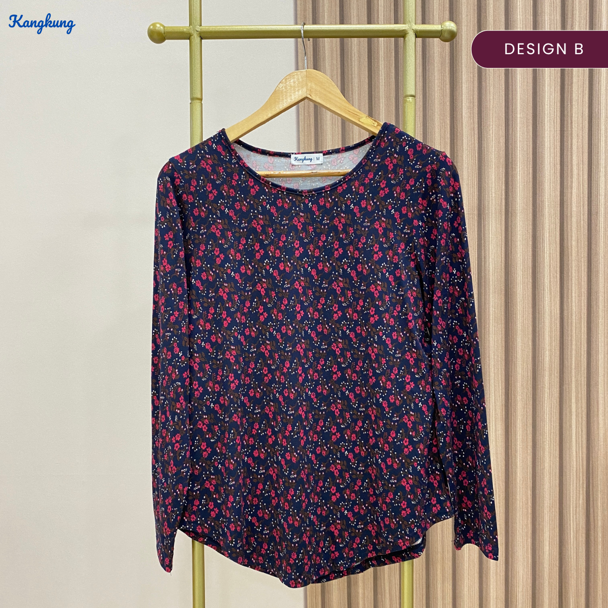 KANGKUNG MAZNA BLOUSE KASUAL WANITA CORAK GRAFIK – KK100