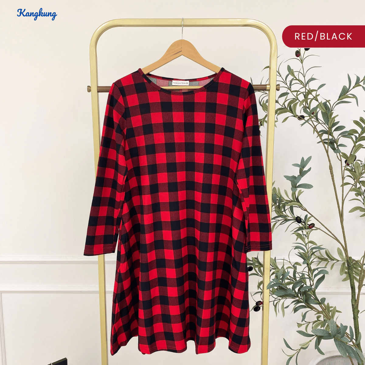 KANGKUNG NURIA GINGHAM CHECKERED MODEST WEAR - C1002 (213)