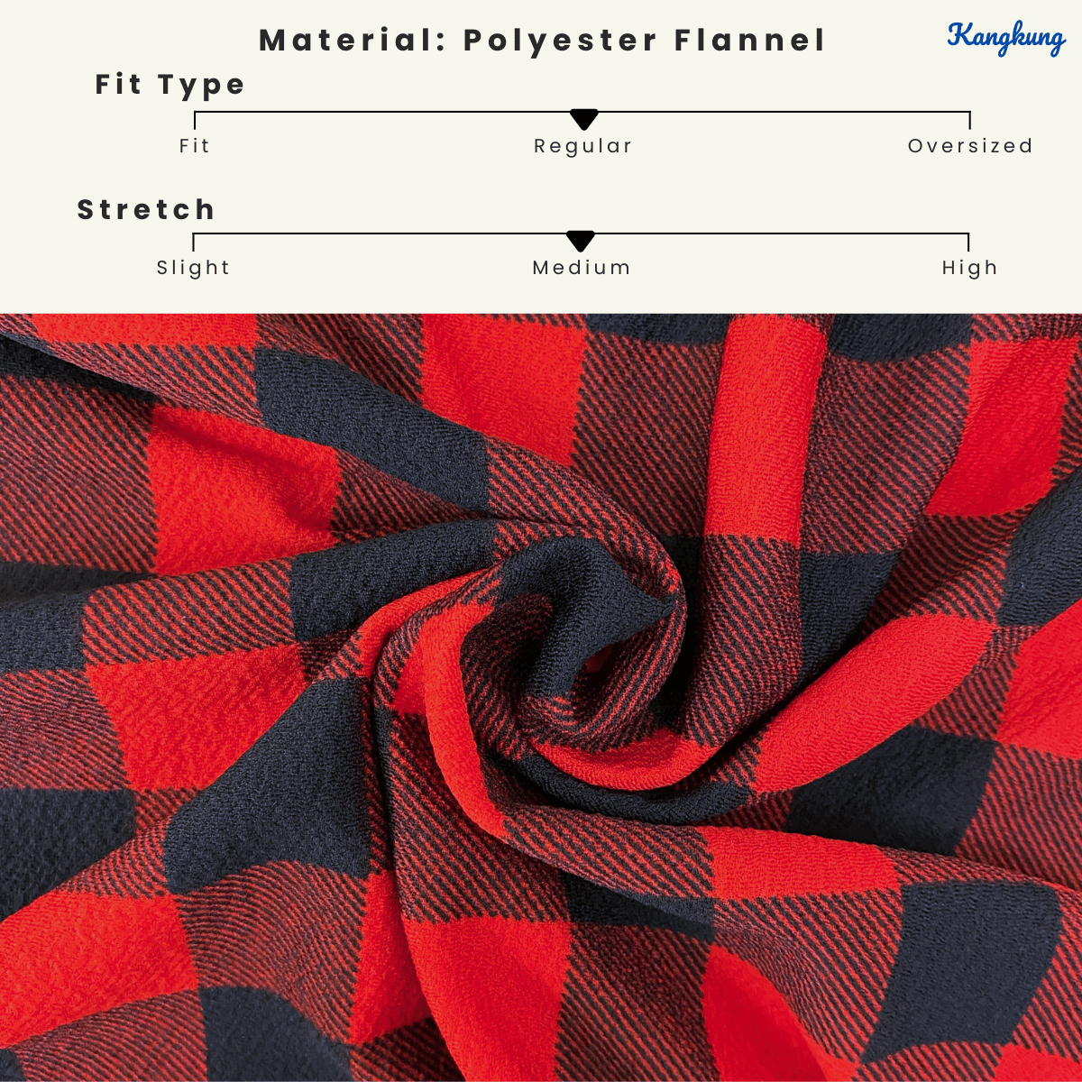 KANGKUNG NURIA GINGHAM CHECKERED MODEST WEAR - C1002 (213)