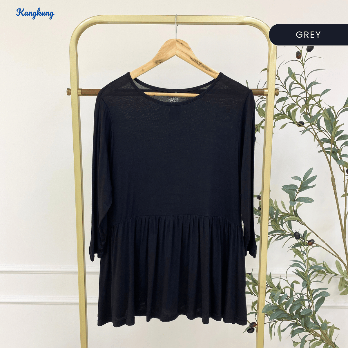 KANGKUNG QALISYA FLOWY CASUAL BLOUSE - C1004 (223)