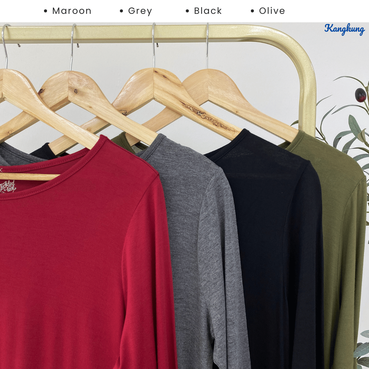 KANGKUNG QALISYA FLOWY CASUAL BLOUSE - C1004 (223)