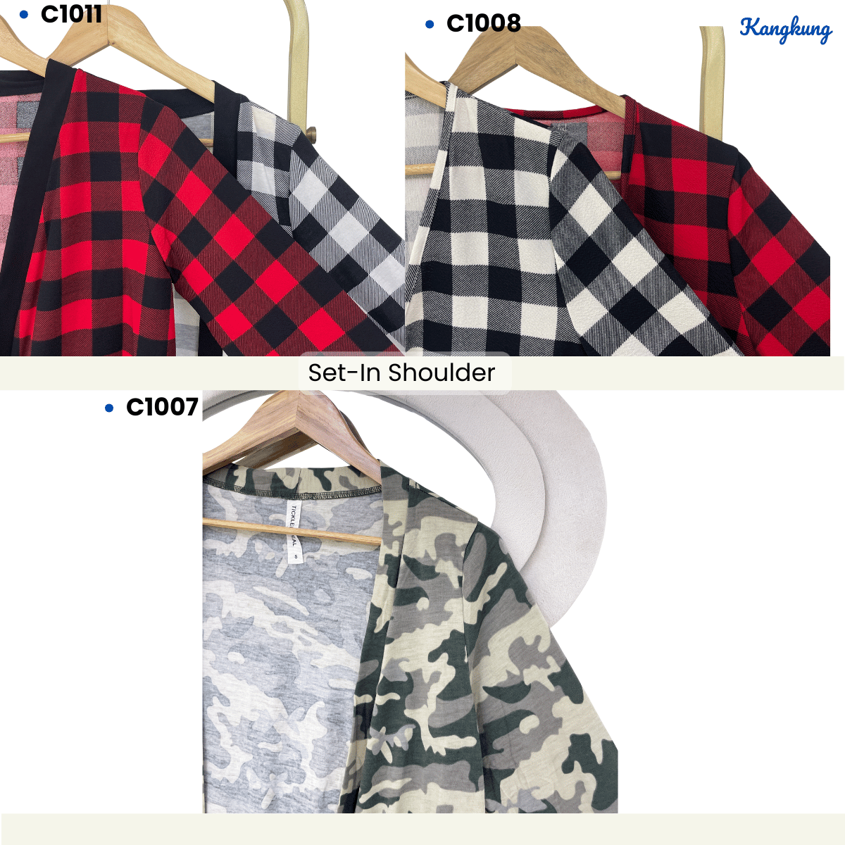 KANGKUNG LUNA NAYRA ELAZANA RELAXED MODEST BUTTONLESS CARDIGAN - (C1007 | C1008 | C1011)