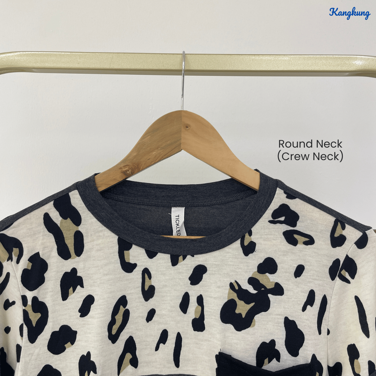 KANGKUNG VELLINA PRINTED RAGLAN POCKET TOP - C1014 (243)