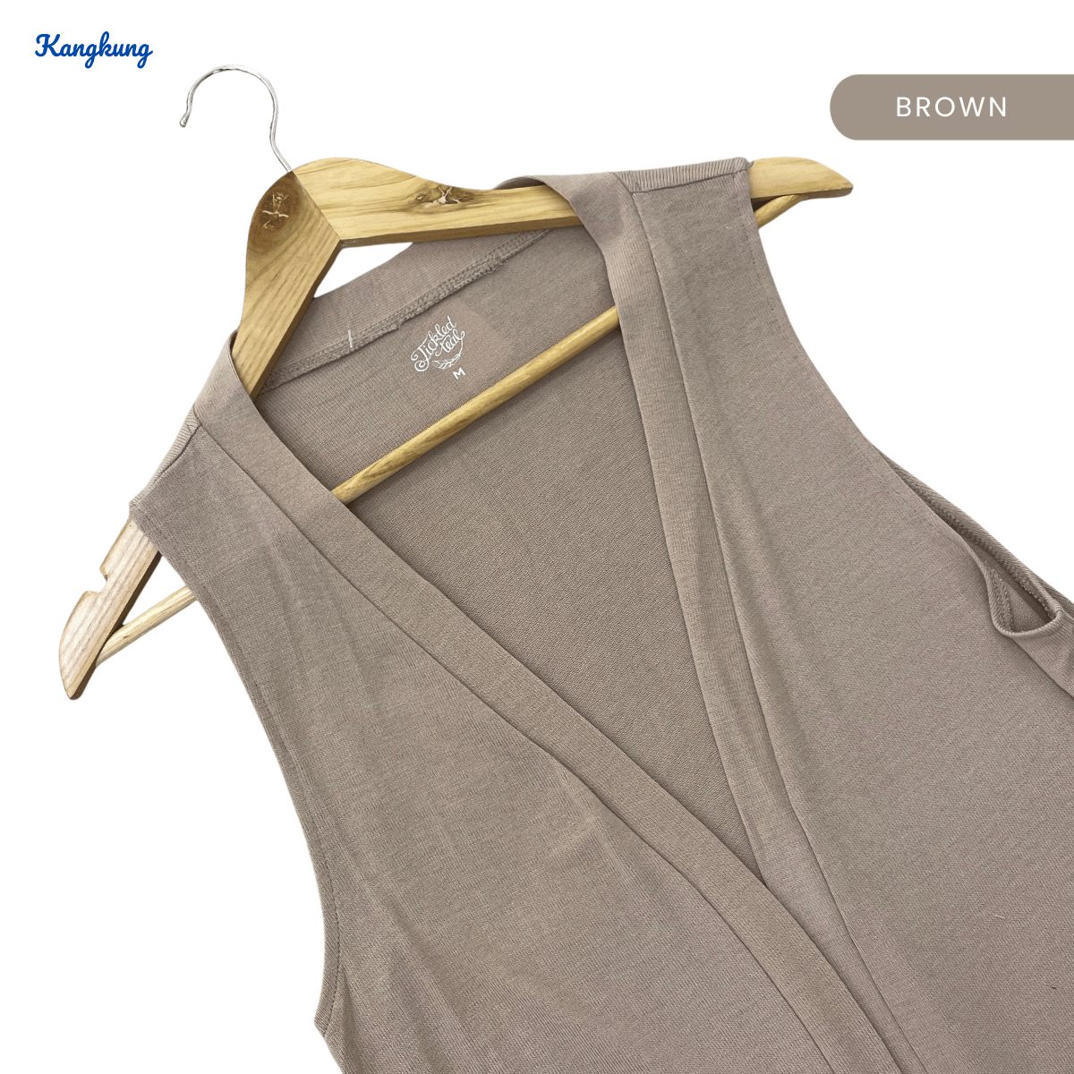 KANGKUNG MYRA OPEN CARDIGAN SLEEVESLESS - C1018 (285)