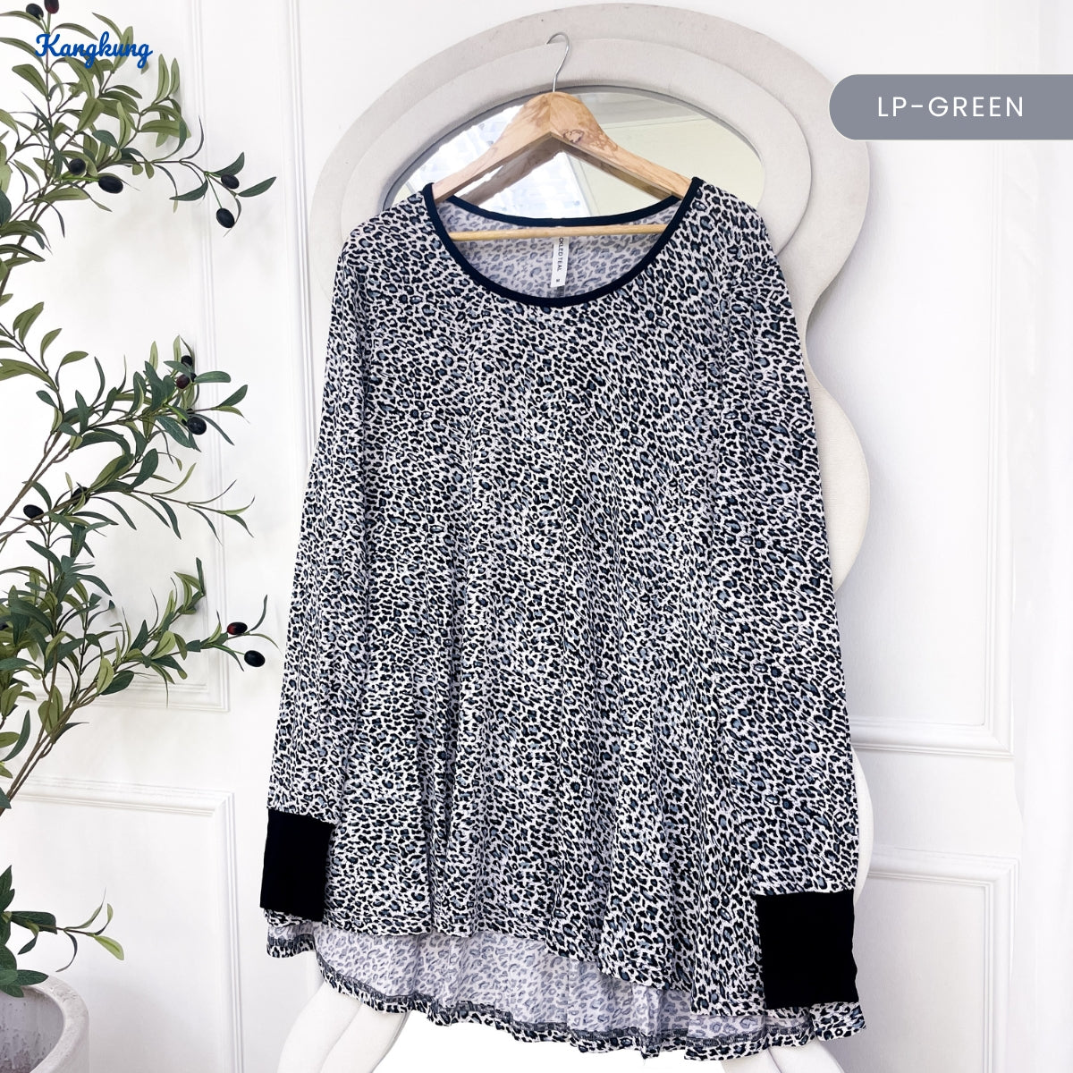 KANGKUNG EVANIA WOMEN KASUAL PATTERN BLOUSE -C1021 (315)