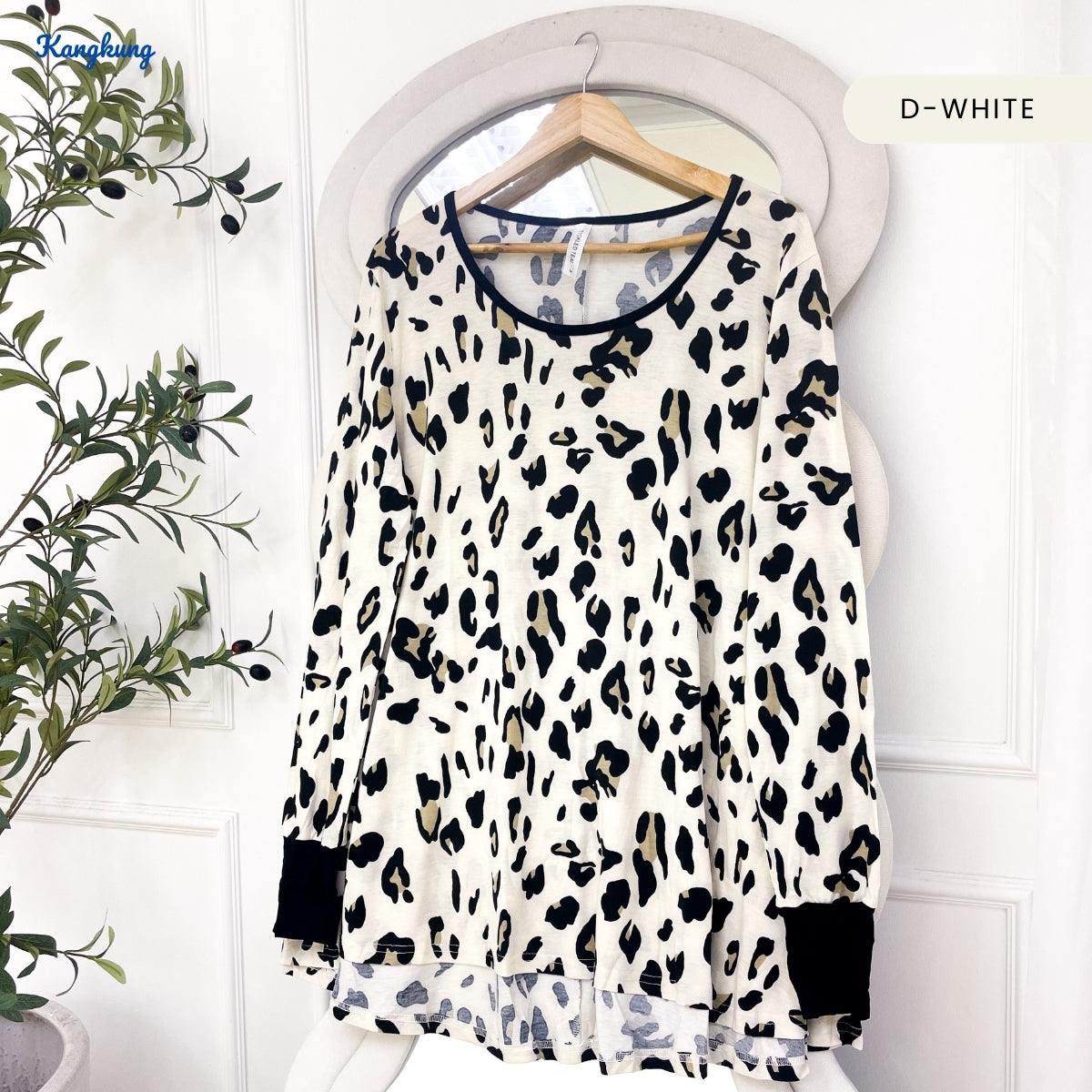 KANGKUNG EVANIA WOMEN KASUAL PATTERN BLOUSE -C1021 (315)