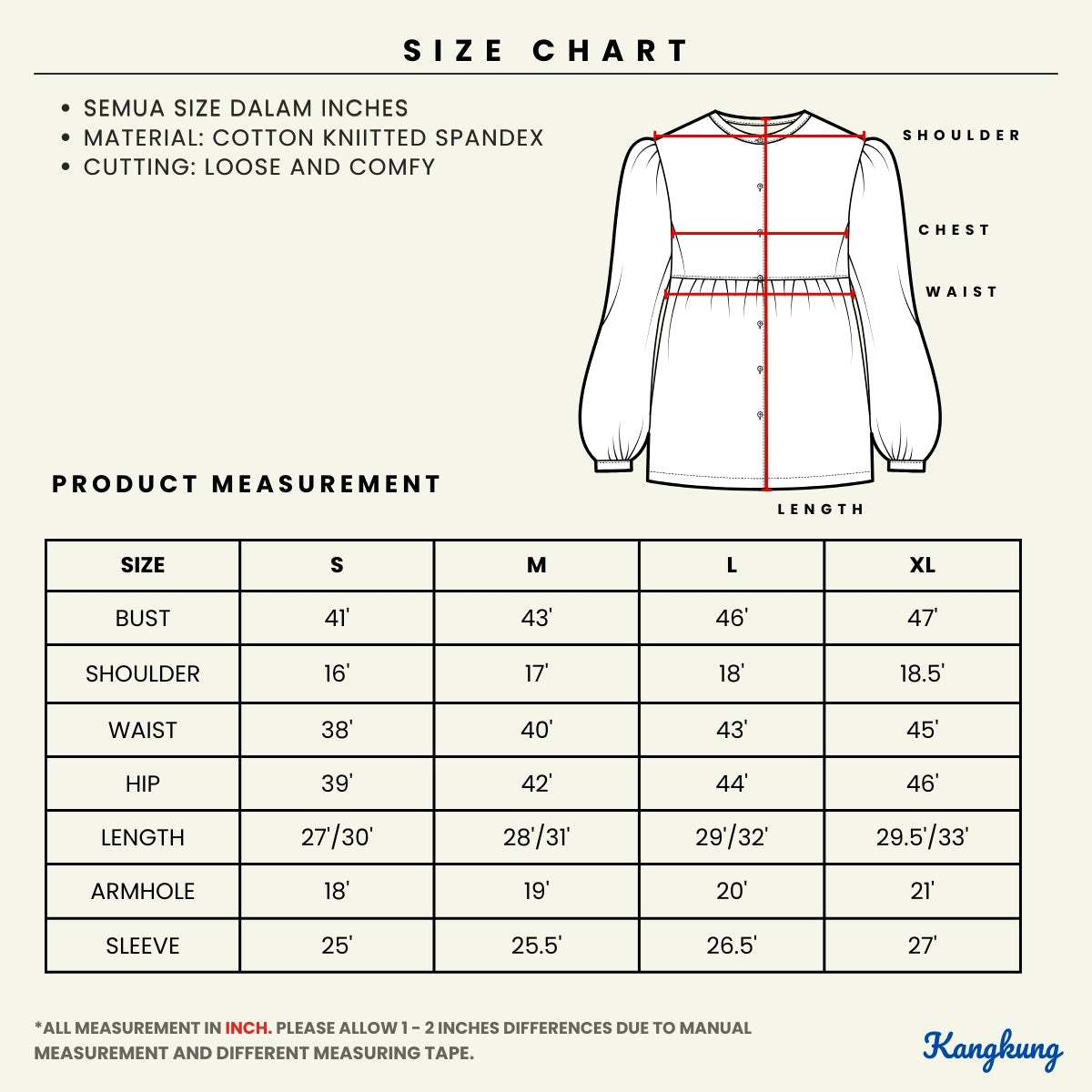 KANGKUNG LUMIRA KASUAL WOMEN V-NECK CARDIGAN WITH PLAID CONTRAST -C1022 (335)