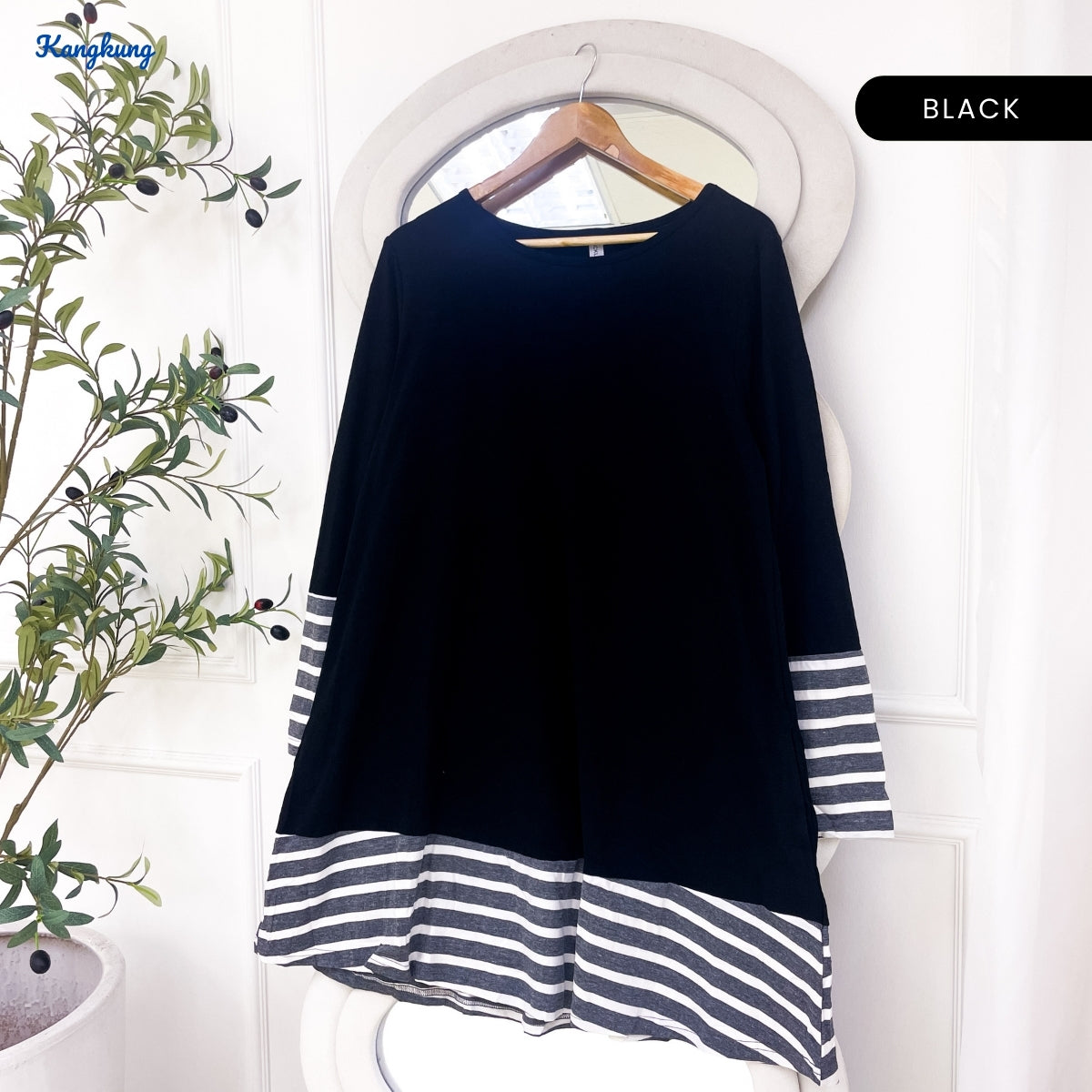 KANGKUNG ANISYA MUSLIMAH KASUAL BLOUSE LONG SLEEVE - C1024 (326)