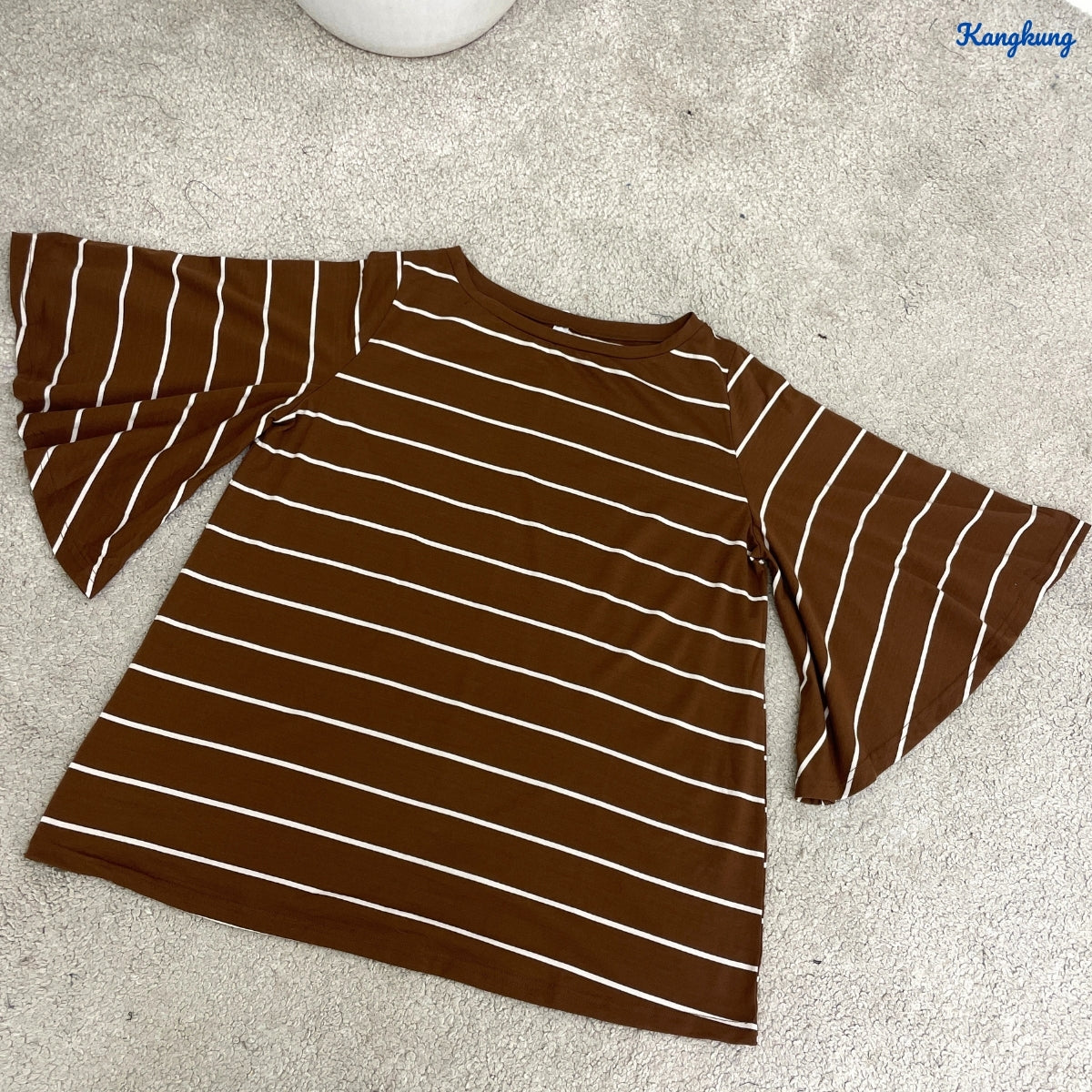 KANGKUNG NICKY KASUAL WOMEN STRIPE SHIRT PATTERN - C1043