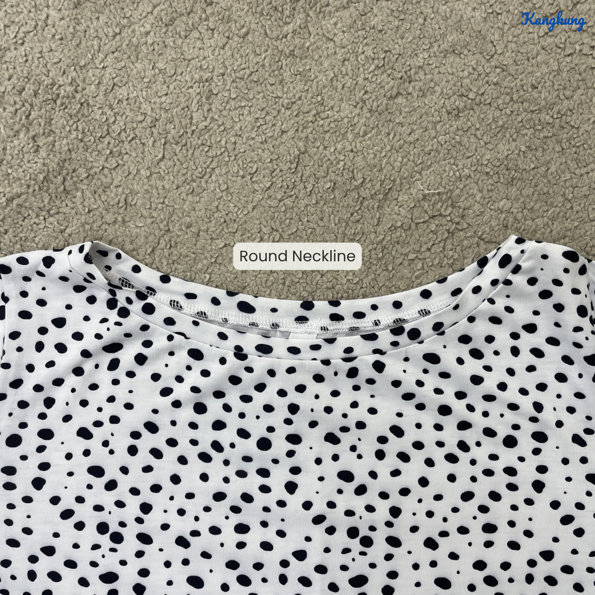 KANGKUNG MORI KOREAN STYLE FLOWY SOFT COMFORT DAILY WEAR TOP - C1046