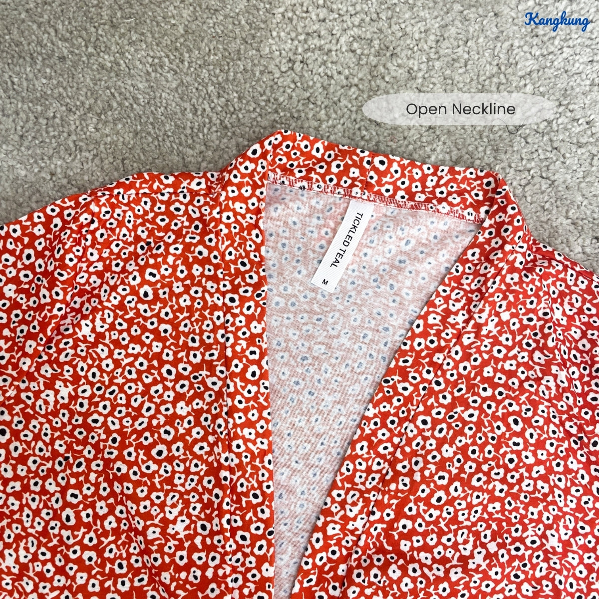 KANGKUNG ZURI KASUAL CARDIGAN SHORT SLEEVE WITH RUFFLE - C1047