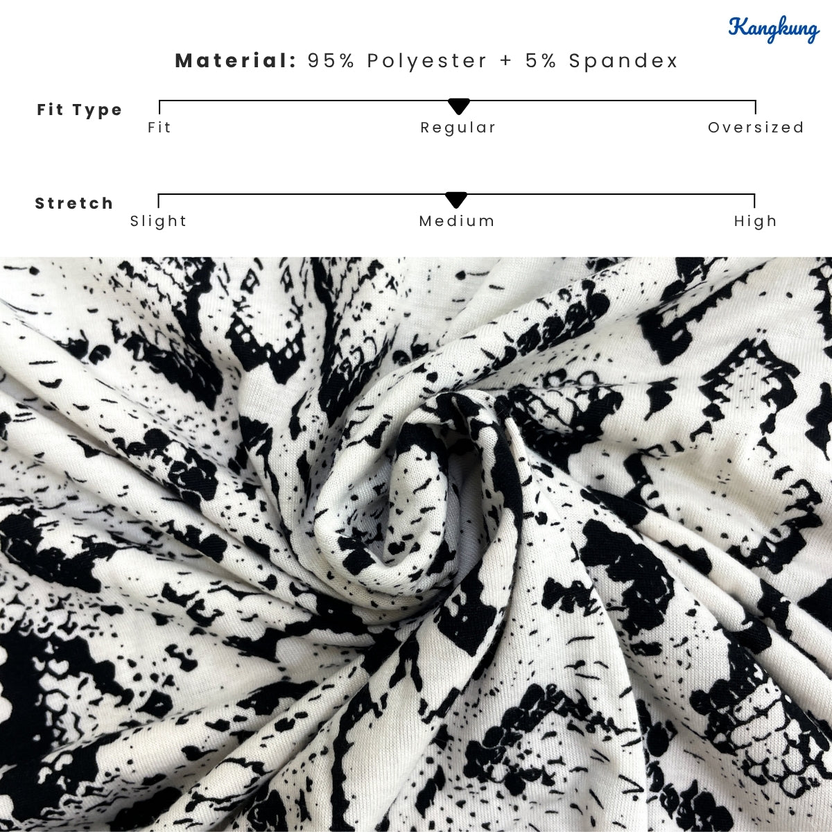 KANGKUNG IKIRA KASUAL WOMEN PATTERN SHIRT FLOWY SLEEVE - C1049