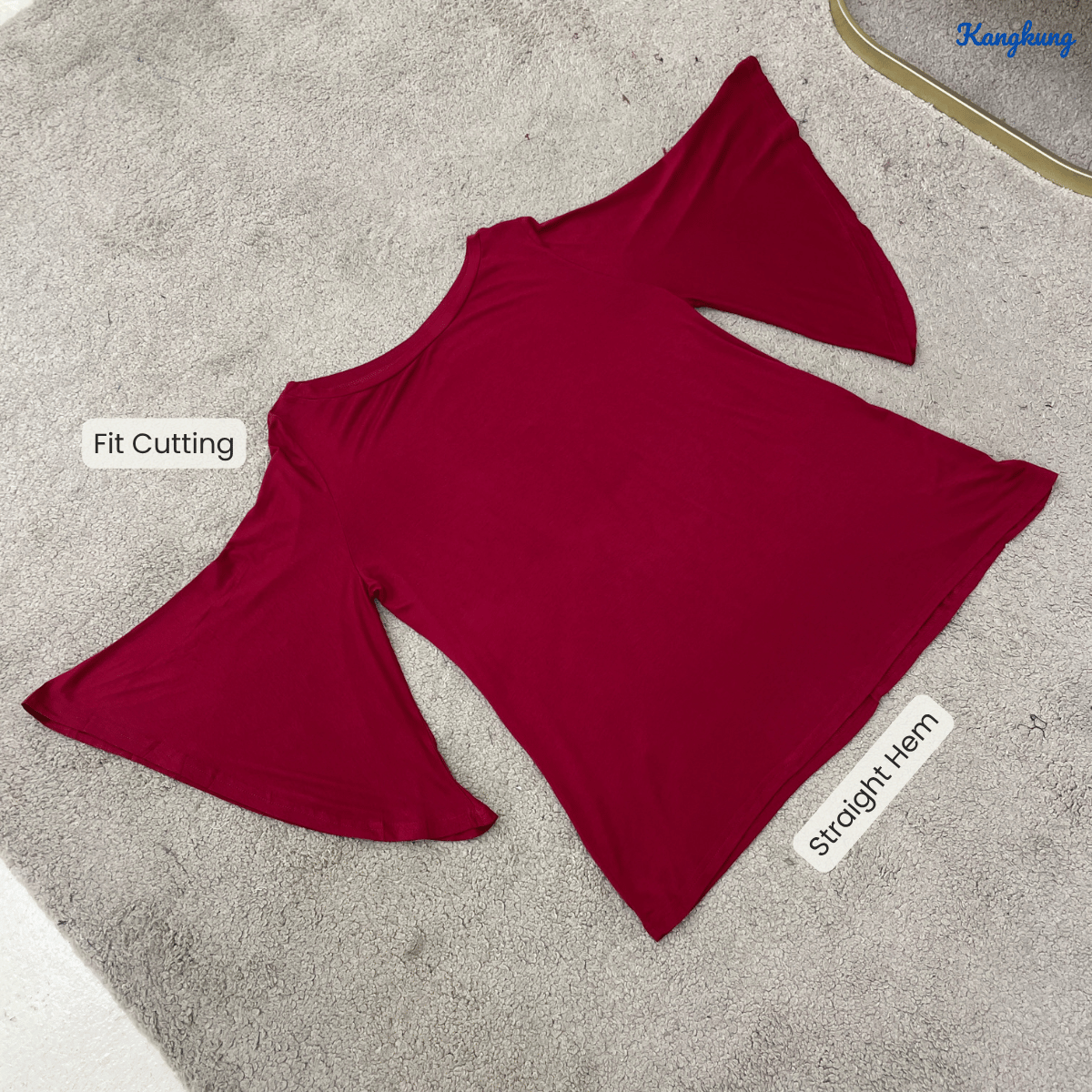 KANGKUNG FAZIA FLOWY BELL SLEEVE SOFT TOP - C1050