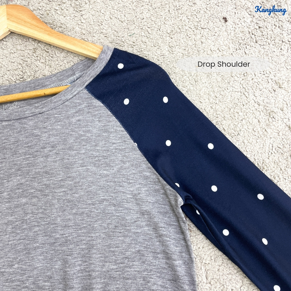 KANGKUNG AUNI KASUAL WOMEN PLAIN SHIRT LONG SLEEVE - C1065