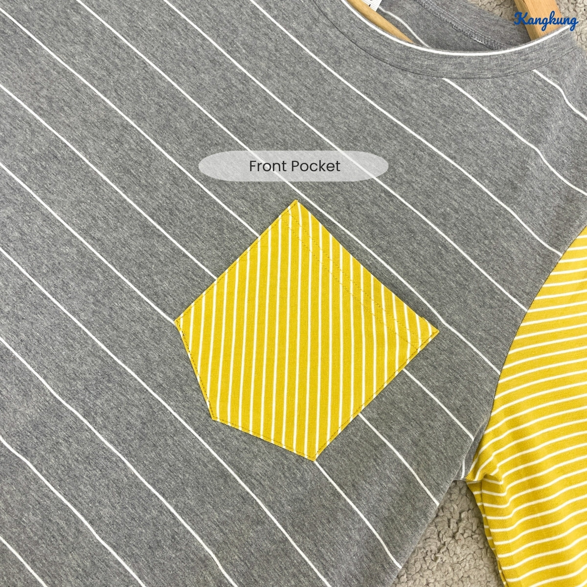 KANGKUNG HUDA KASUAL WOMEN STRIPE PATTERN LONG SLEEVE - C1062