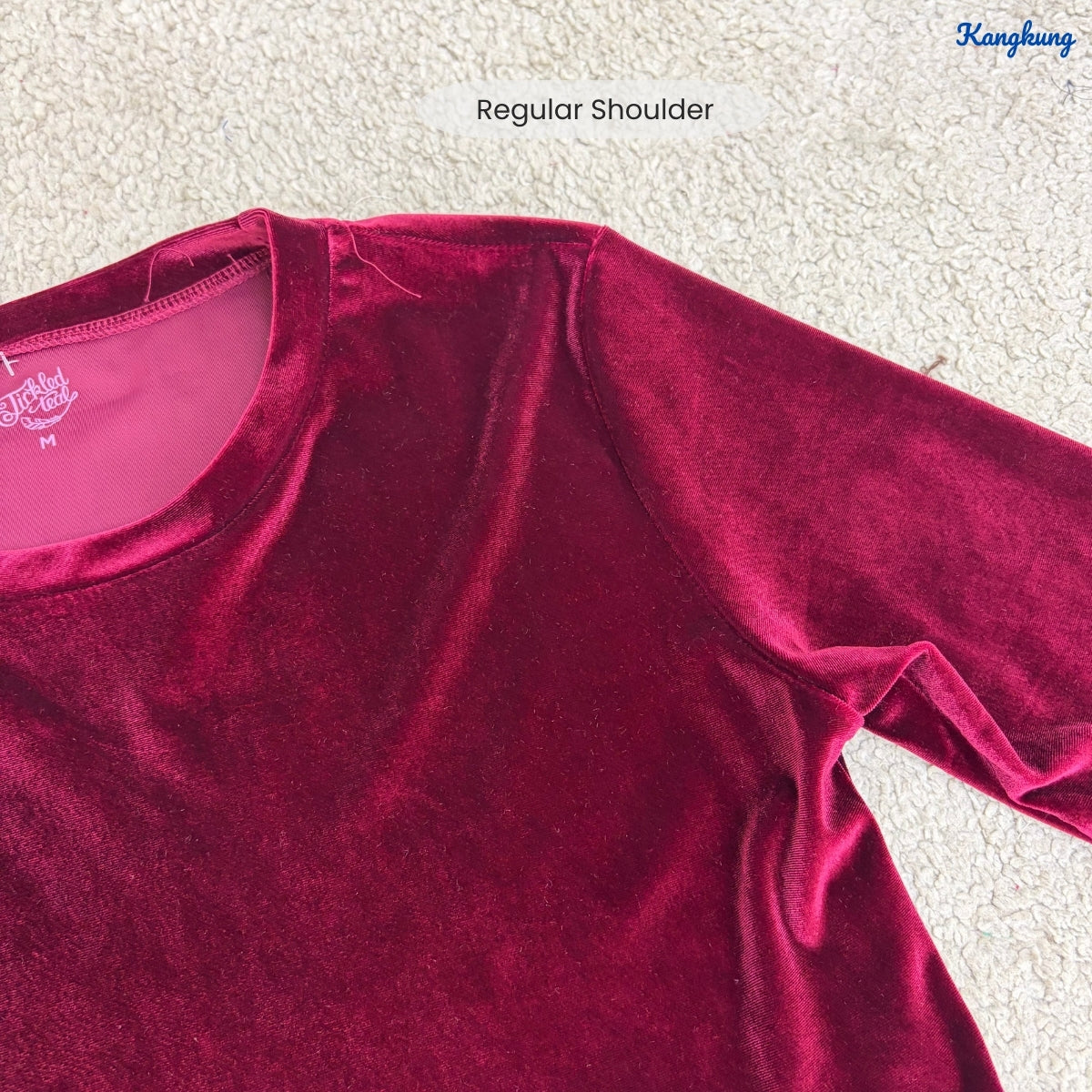 KANGKUNG TALIA KASUAL WOMEN VELVET SHIRT LONG SLEEVE - C1066