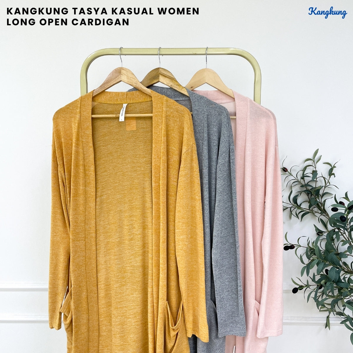 KANGKUNG TASYA KASUAL WOMEN LONG OPEN CARDIGAN - C1067