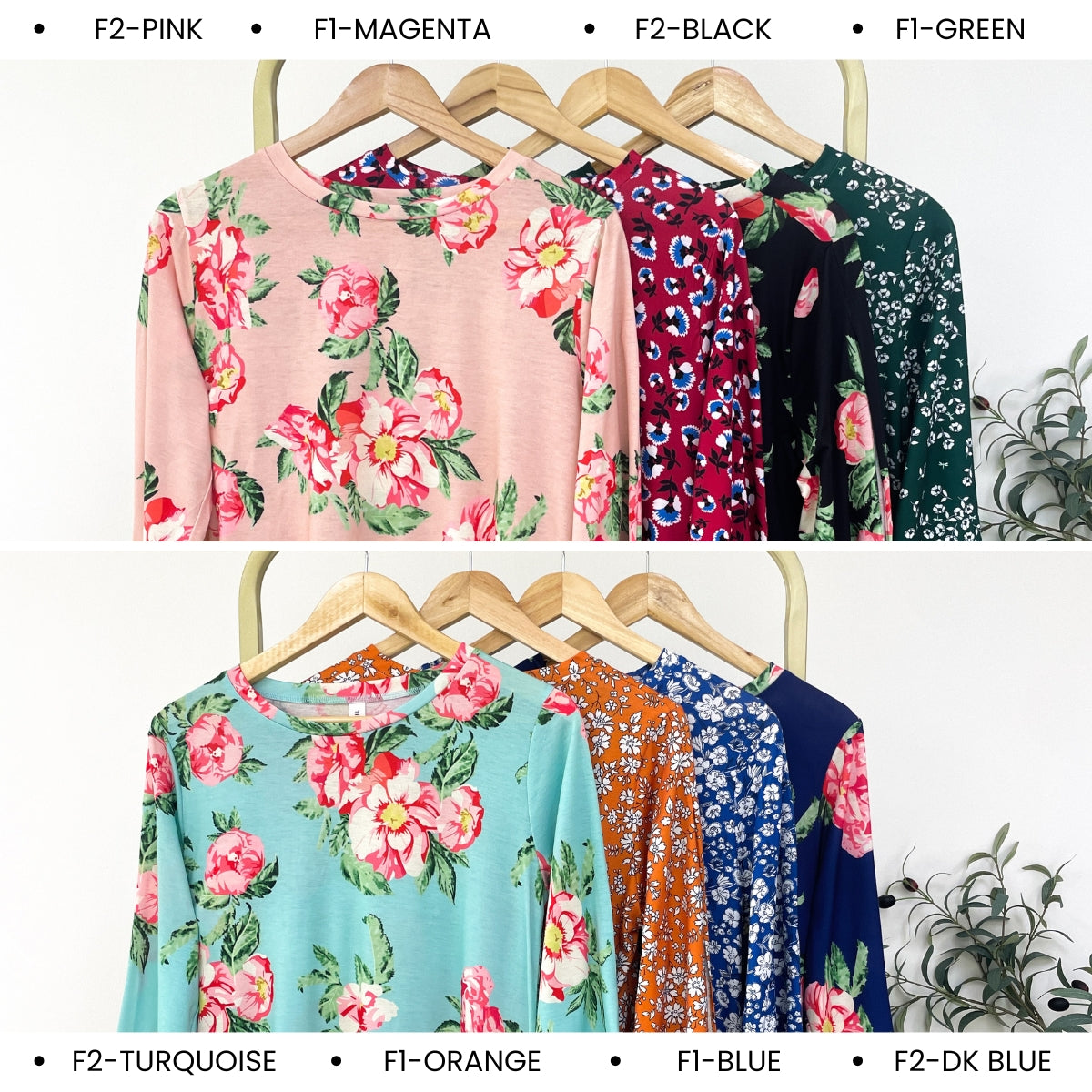 KANGKUNG ROZIE KASUAL WOMEN FLORAL PATTERN LONG SLEEVE - C1069