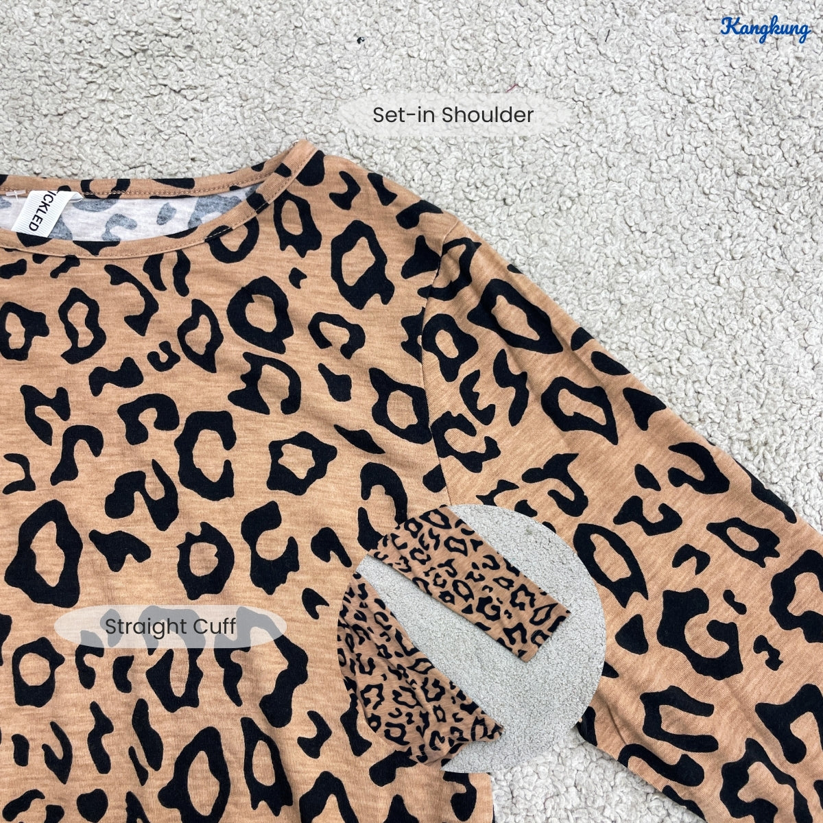 KANGKUNG RUMAISHA LEOPARD PATTERN LONG SLEEVE - C1072