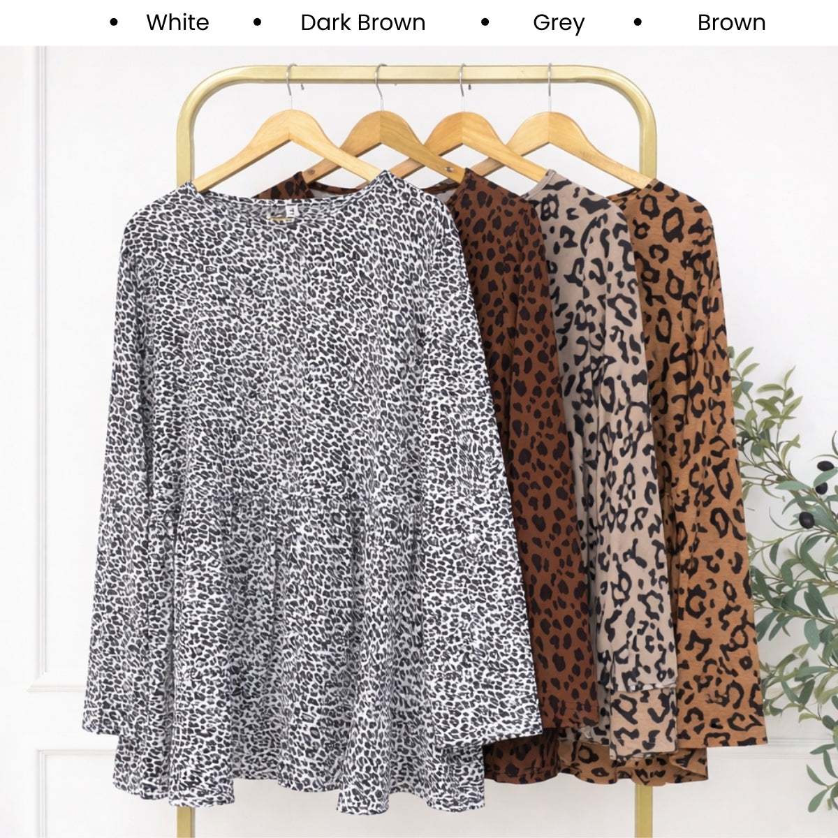 KANGKUNG RUMAISHA LEOPARD PATTERN LONG SLEEVE - C1072