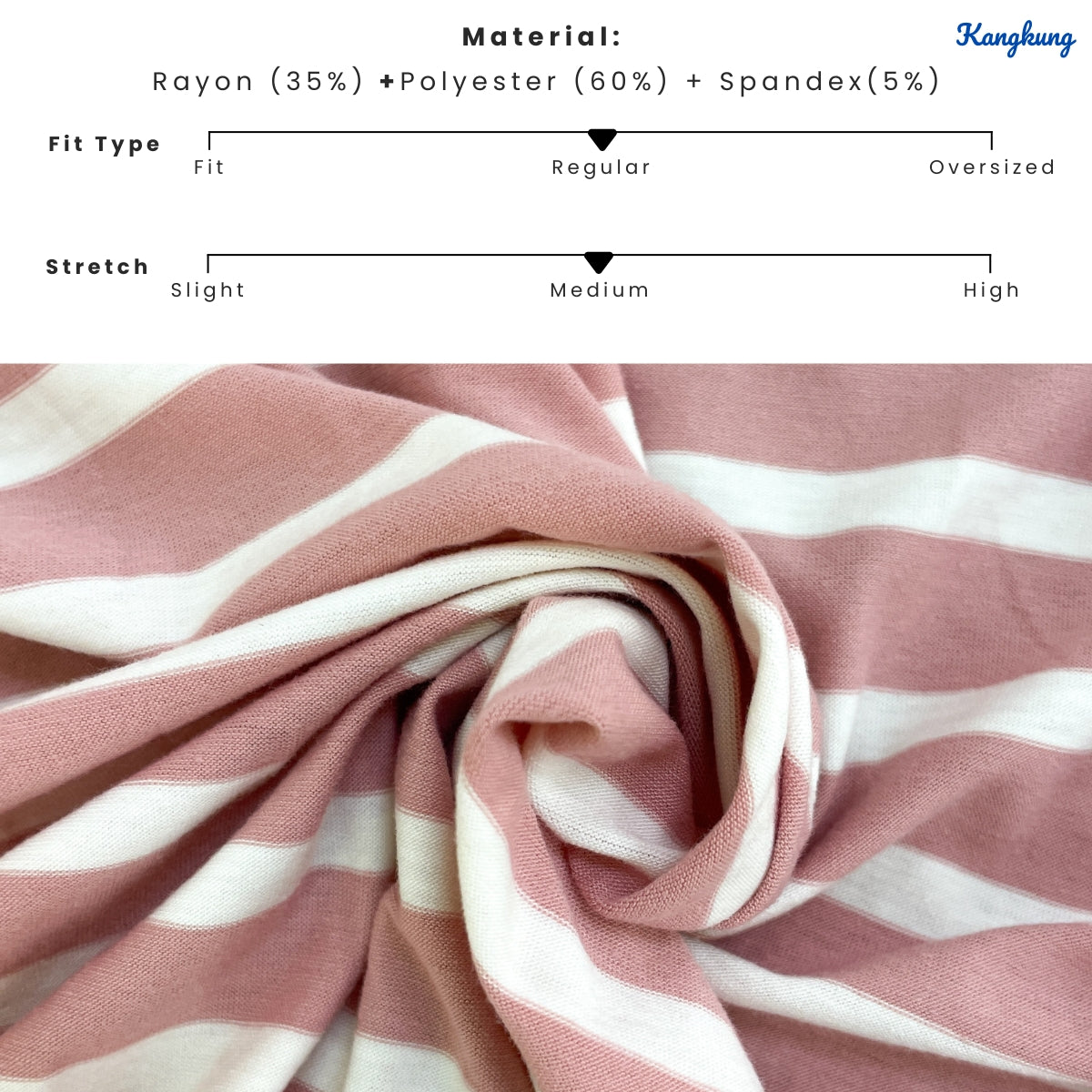 KANGKUNG YAREENA STRIPE PATTERN LONG OPEN CARDIGAN - C1080 (523)