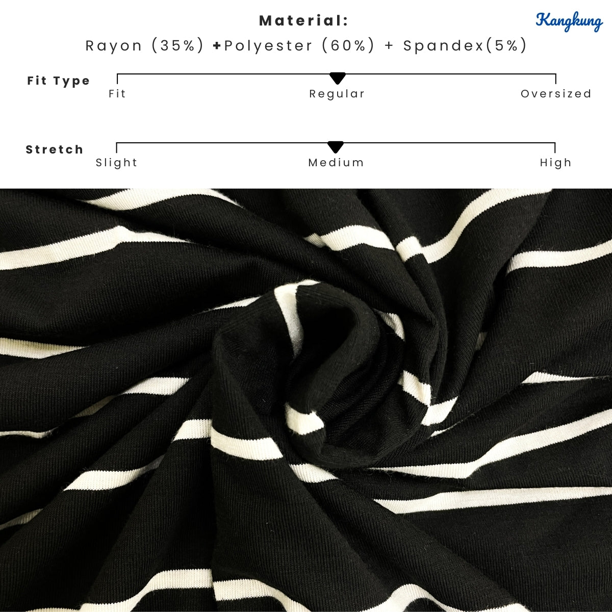 KANGKUNG FAKIRA STRIPE PATTERN LONG OPEN CARDIGAN - C1081