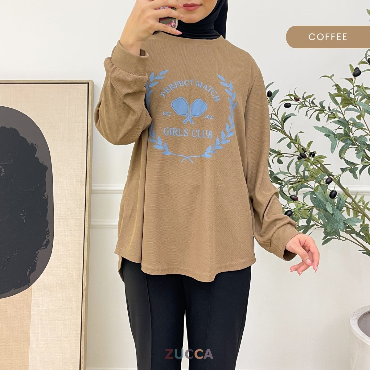 ZUCCA MARCIE KEMEJA KASUAL WANITA WAFFLE COTTON - DM007 BAJU WANITA KOREAN STYLE