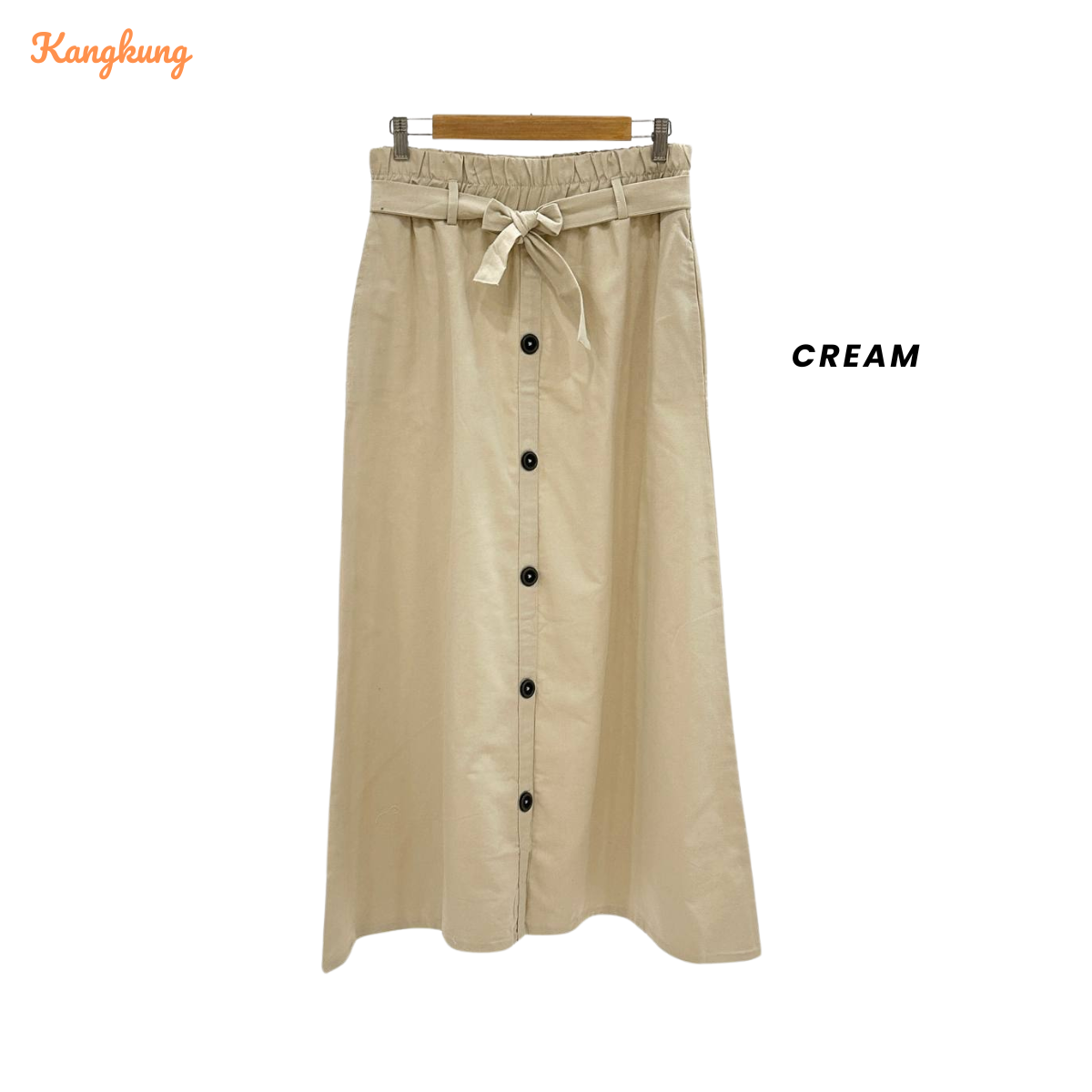 KANGKUNG SKIRT KAPAS BERBUTANG UNTUK WANITA - KK006