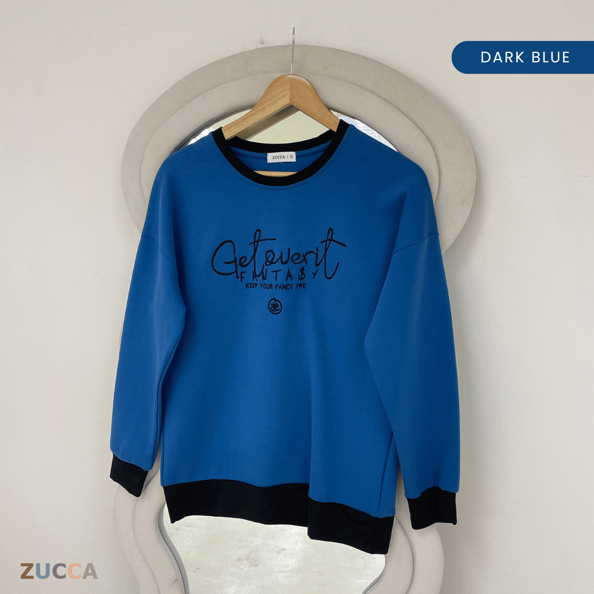 ZUCCA DELISHA EMBROIDERED SWEATSHIRT WOMEN - MA088